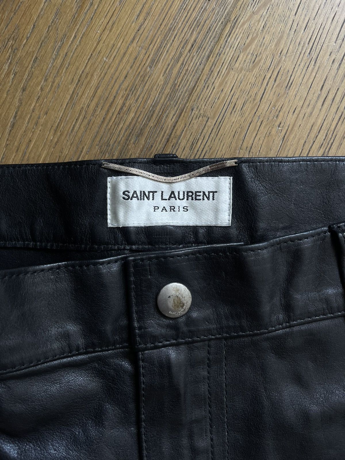 Saint Laurent Paris RARE LEATHER LACE-UP TROUSER Size US 36 / EU 52 - 6 Thumbnail