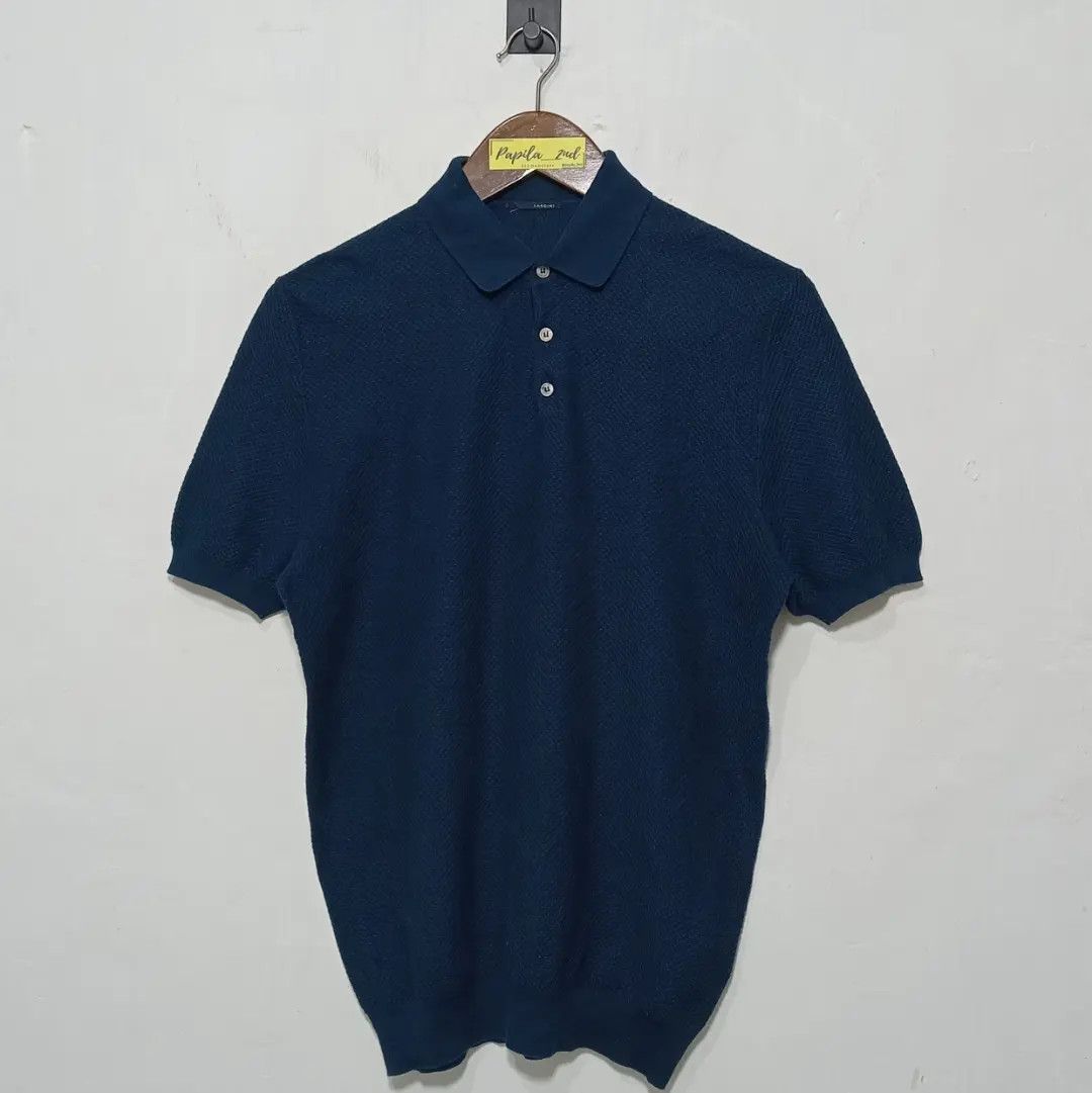 Lardini short sleeve polo knit