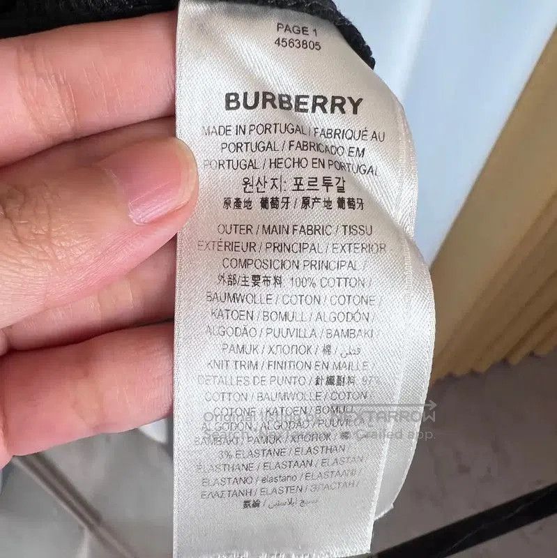 Burberry Burberry Black Cotton Men's T. Size US XS / EU 42 / 0 - 6 Thumbnail