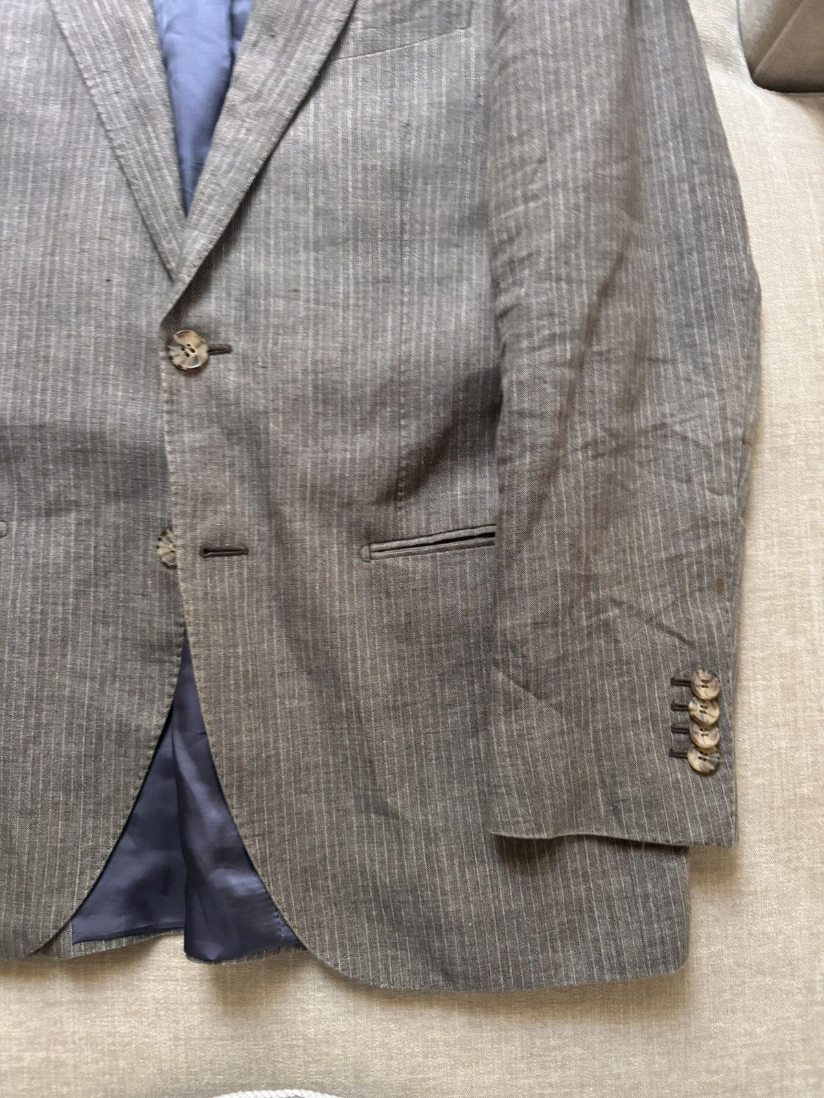 Suitsupply SUITSUPPLY Pure Woven in Italy Linen Jacket Size 36R - 2 Thumbnail
