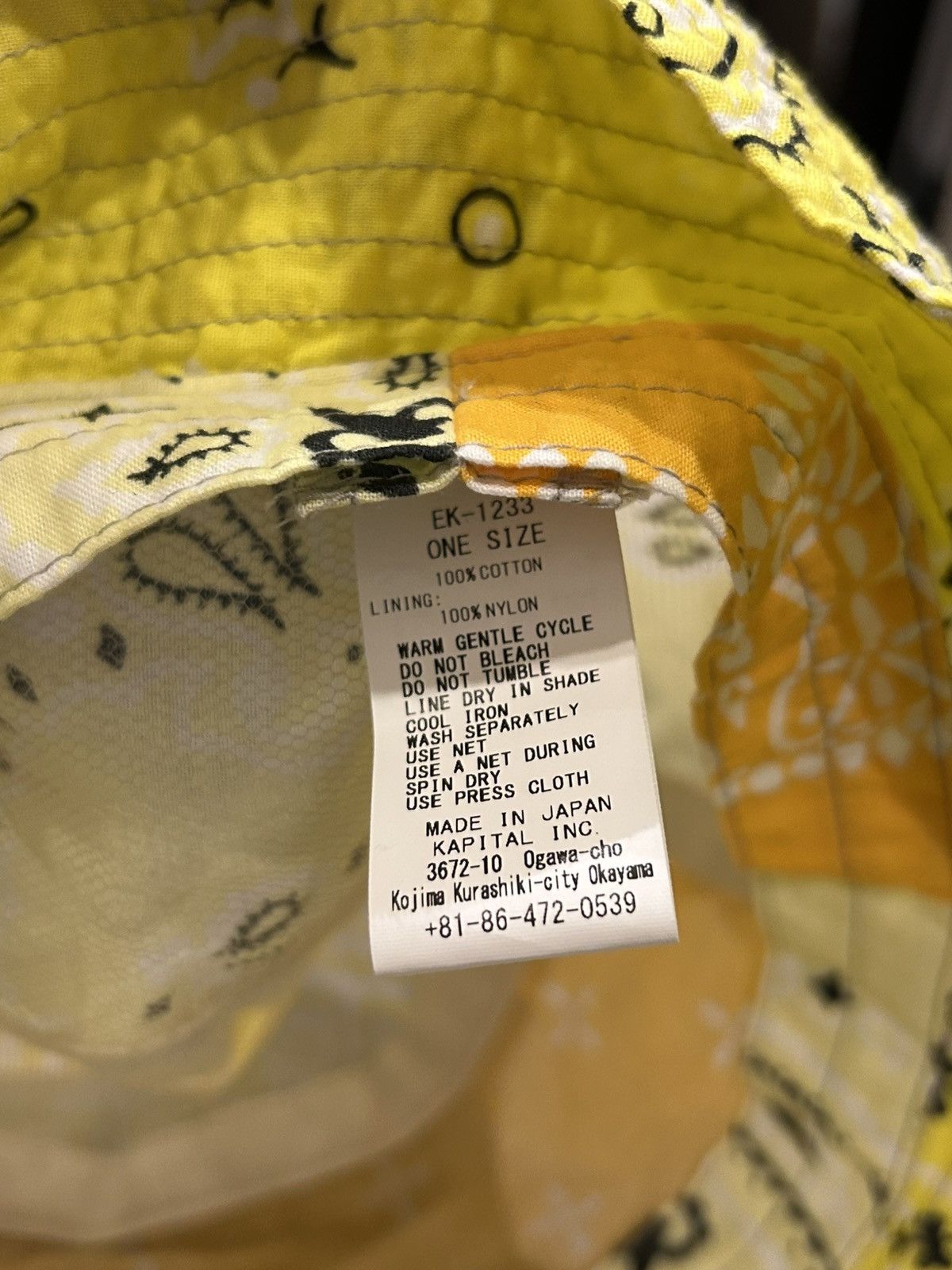 Kapital Kapital Paisley Patchwork Bucket Hat Size ONE SIZE - 4 Thumbnail