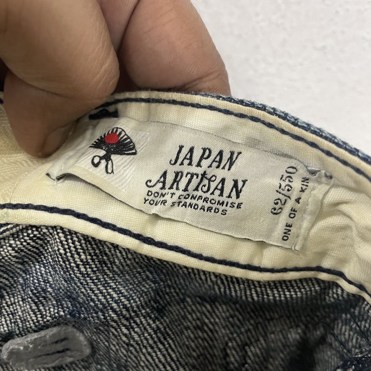 DENHAM Vintage Denham Japan Artisan Rare Buckle Denim Size US 30 / EU 46 - 7 Thumbnail