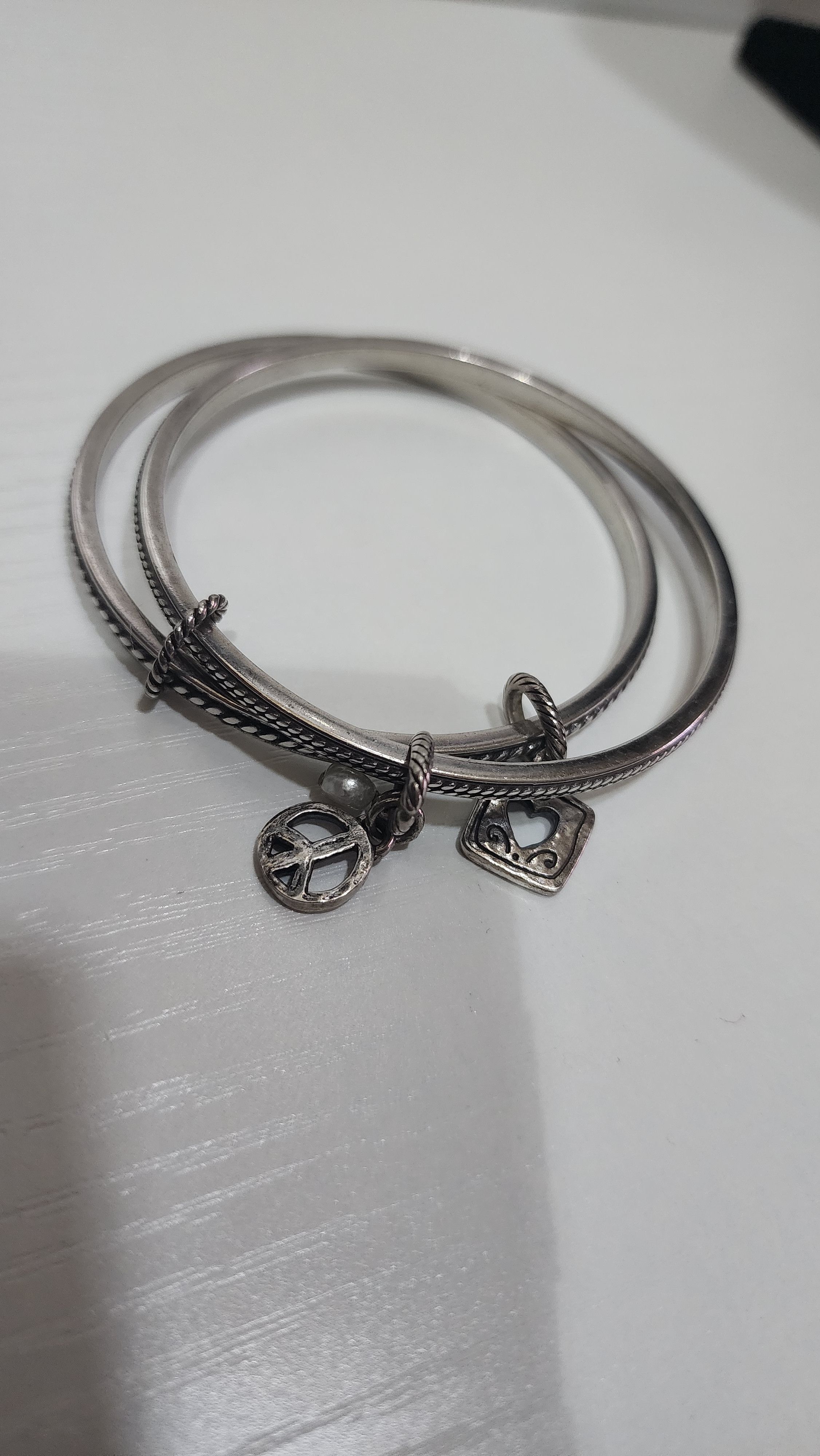 Brighton Brighton Double Bangle Charm Bracelet. Size ONE SIZE - 4 Thumbnail
