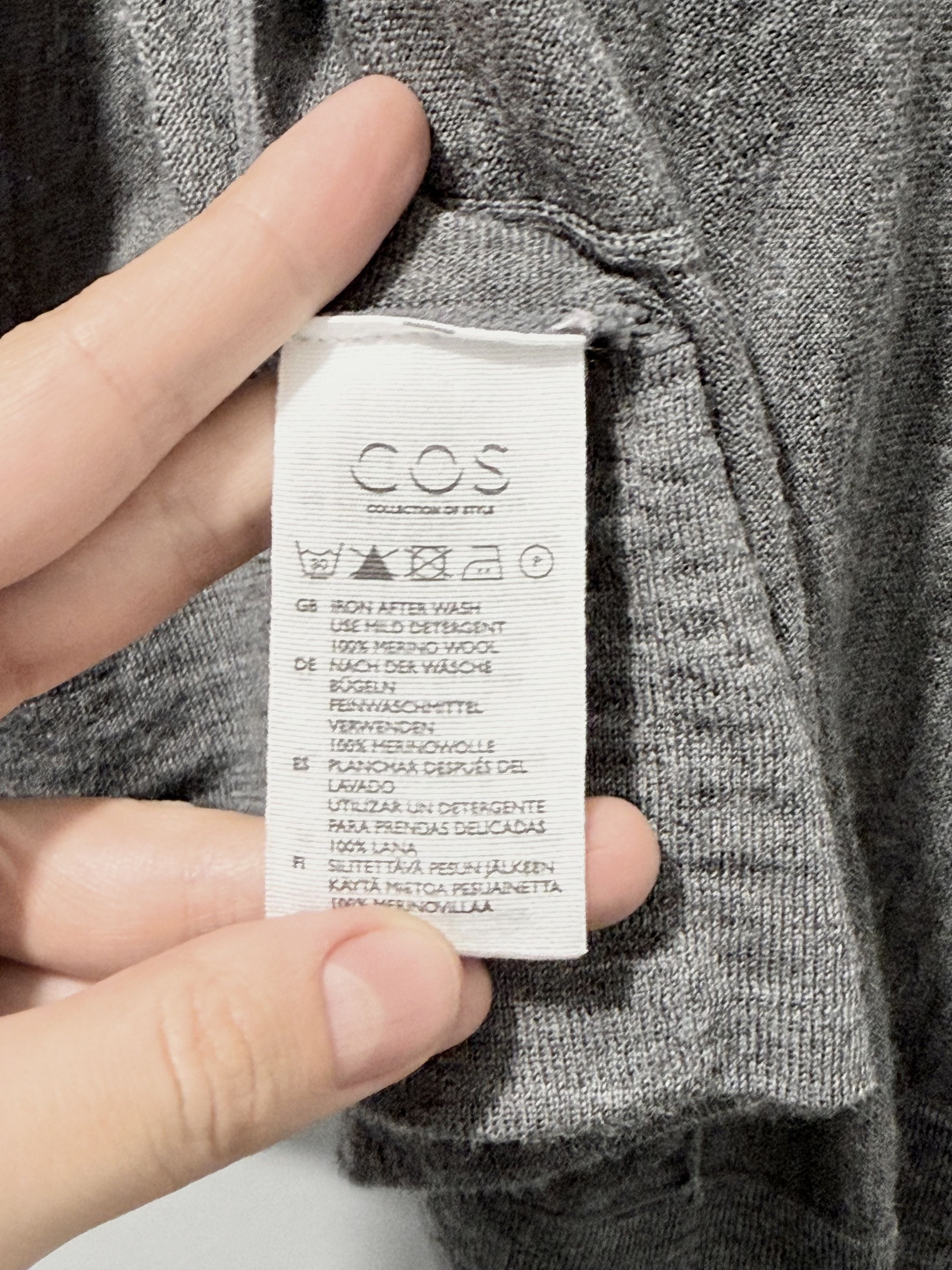 Cos COS Merino Wool Cardigan Sweater (S) Size S / US 4 / IT 40 - 5 Thumbnail
