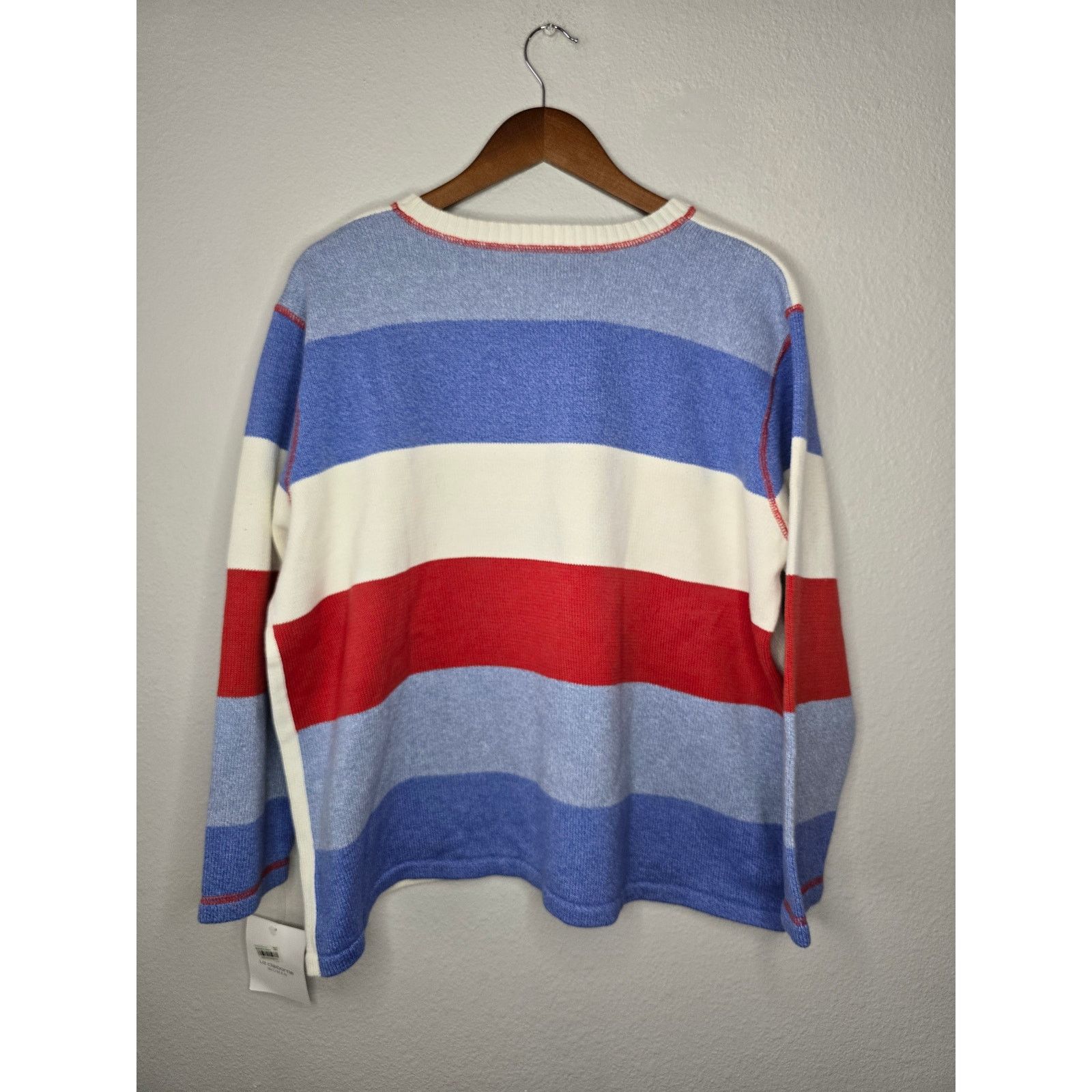 Liz Claiborne Liz Claiborne Sweatshirt Womens 2X Vneck Multicolor Sweater Size L / US 10 / IT 46 - 7 Thumbnail
