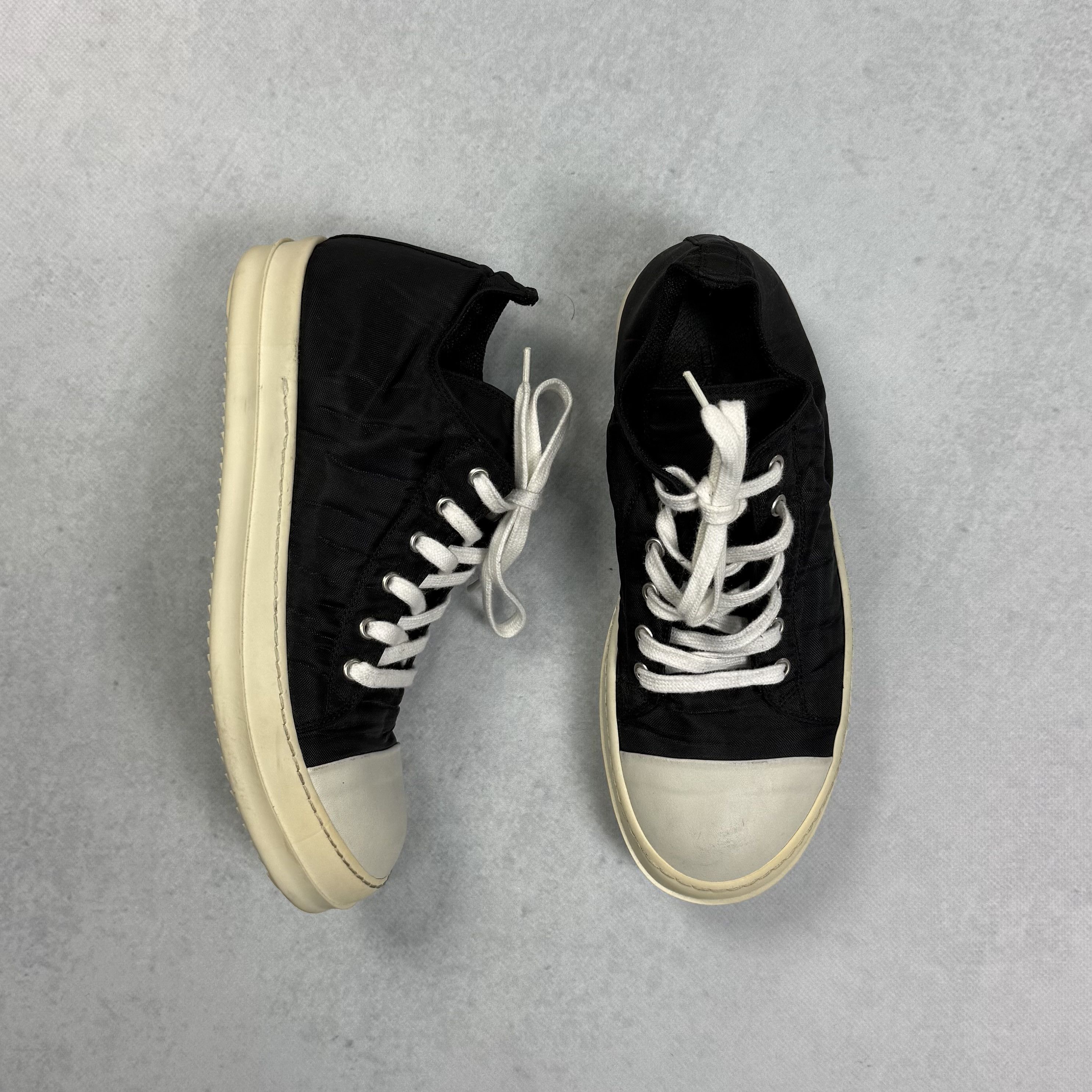 Rick Owens RICK OWENS DRKSHDW BLACK LOW TOP SNEAKERS SHOES US7 / EU40 Size US 7 / EU 40 - 1 Thumbnail