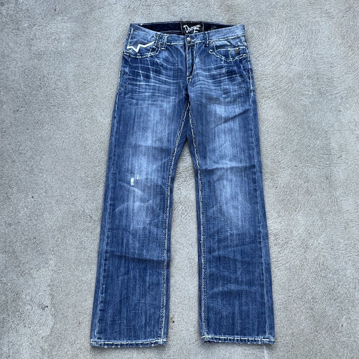 Vintage Y2K Division E Distressed Sewn Punk Emo Jeans