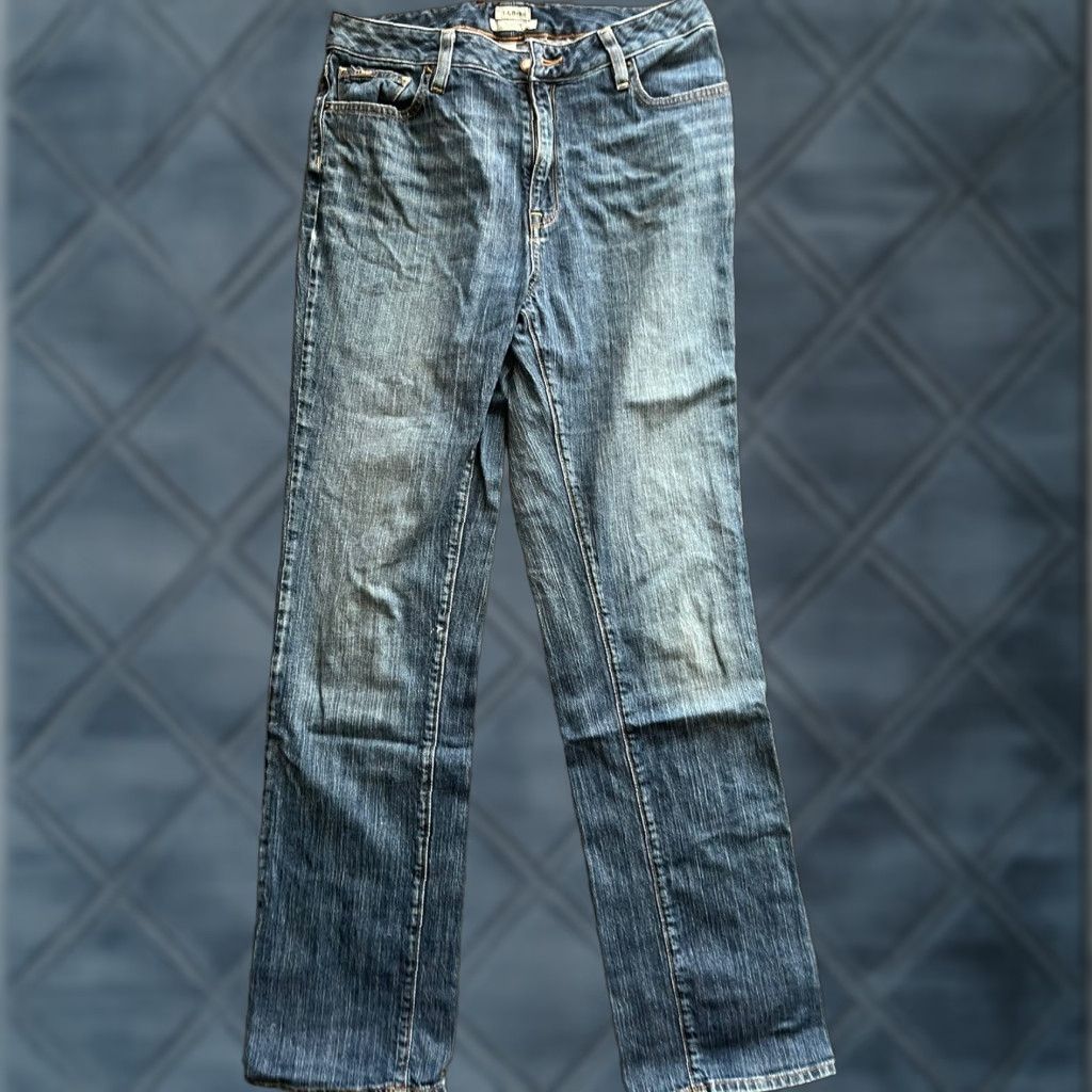 Vintage L.L. Bean Women's Classic Fit Stretch Jeans Straight Leg Dark Wash Size 10 MT Size 32" / US 10 / IT 46 - 1 Thumbnail