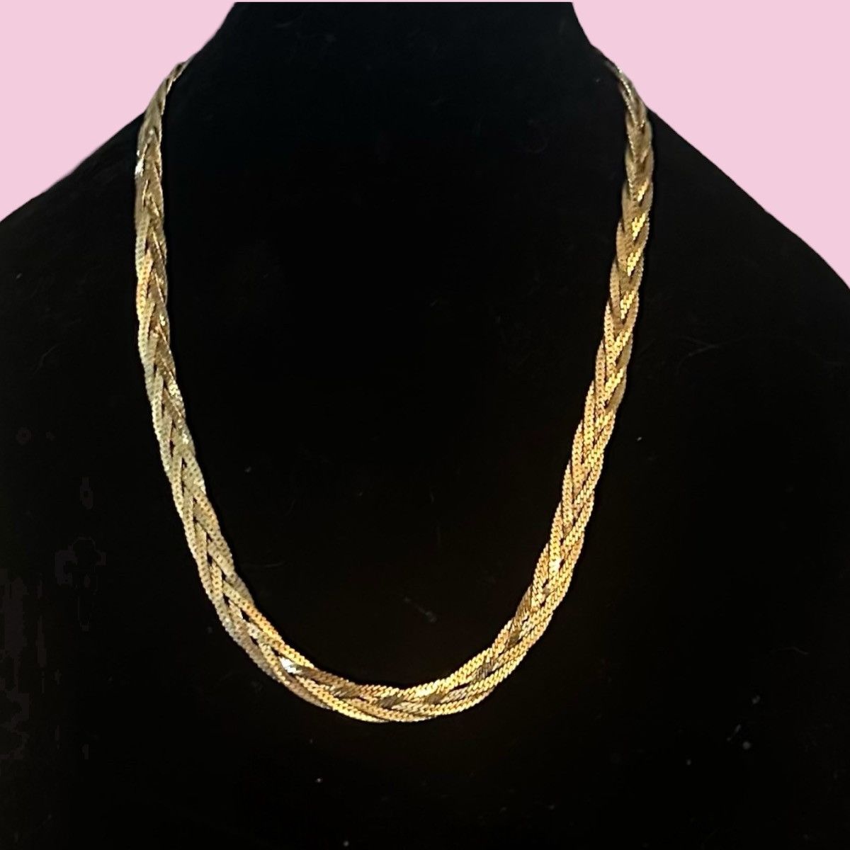 Vintage Vintage gold tone braided chain necklace Size ONE SIZE - 1 Thumbnail