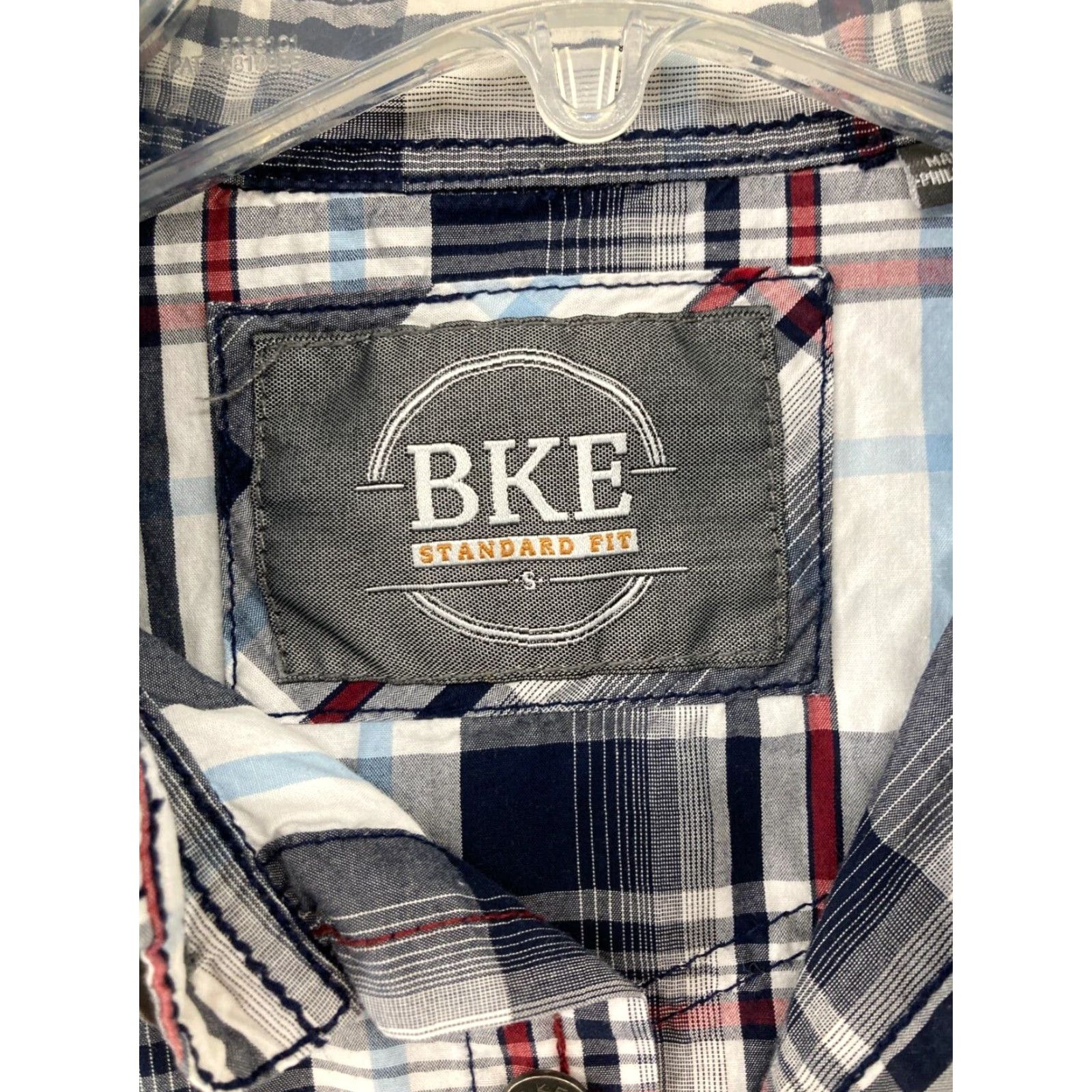 BKE BKE Mens Shirt Small Plaid Standard Fit Button-Up Long Sleeve Cotton Knit Multicolor Metal Button Western, Cowboy, Classic Theme Mens - S Size US S / EU 44-46 / 1 - 6 Thumbnail