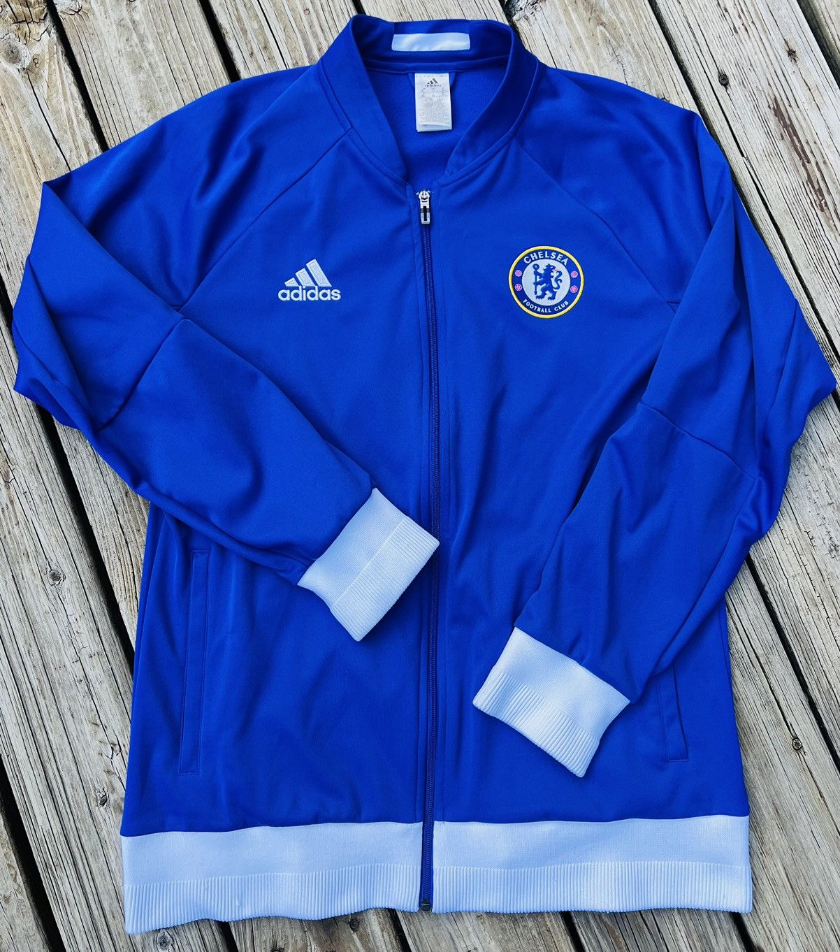 Adidas × Chelsea Soccer ADIDAS CHELSEA Warmup Jacket Size US XL / EU 56 / 4 - 2 Thumbnail