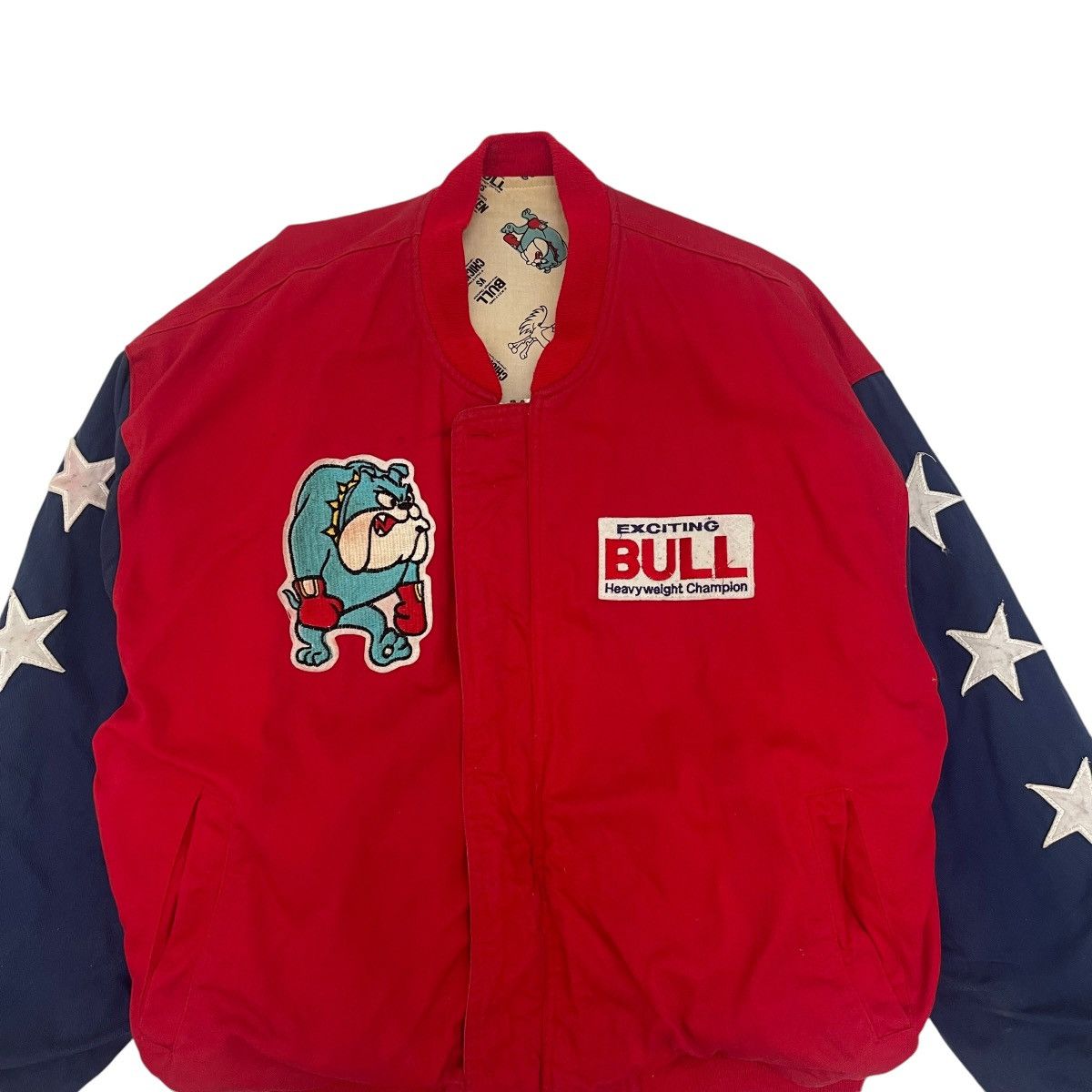 Japanese Brand Vintage Exciting BULL vs Fighting Chicken Reversible Jacket Size US M / EU 48-50 / 2 - 9 Thumbnail