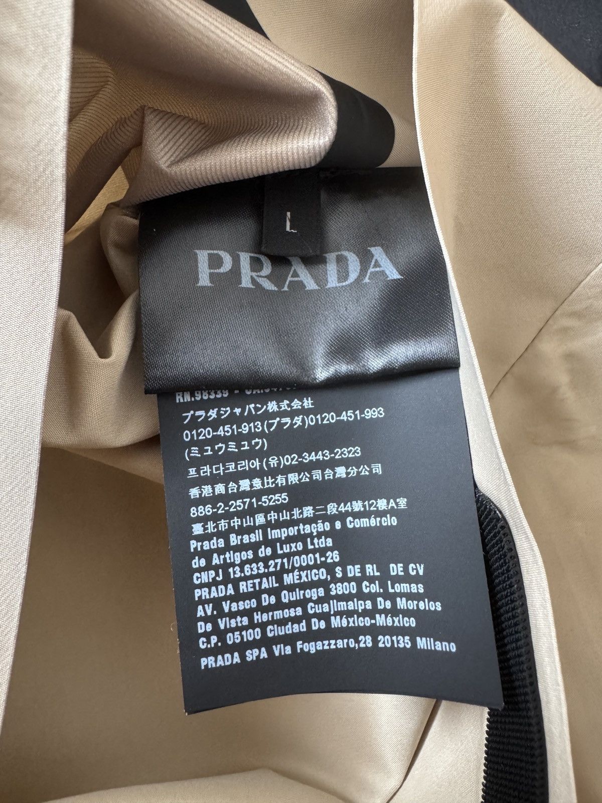 Prada 🔥🔥 Prada Linea Rossa Beige Rain Jacket Size US L / EU 52-54 / 3 - 7 Thumbnail