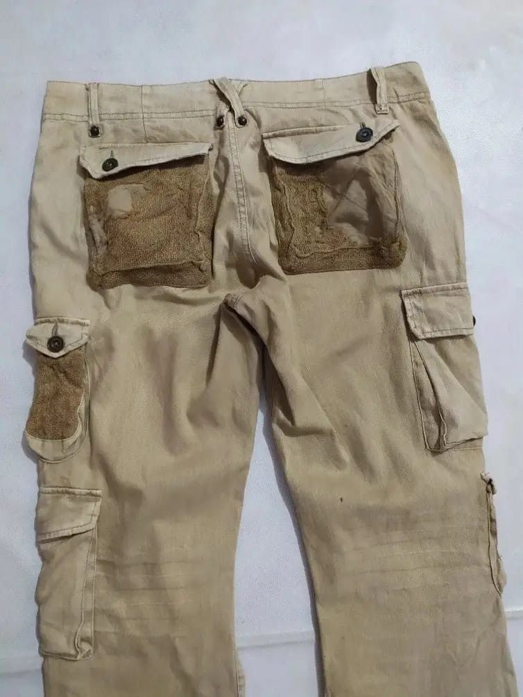 Japanese Brand Daily News Japan Multipocket Cargo Tactical Flared Pants Size US 33 - 8 Thumbnail