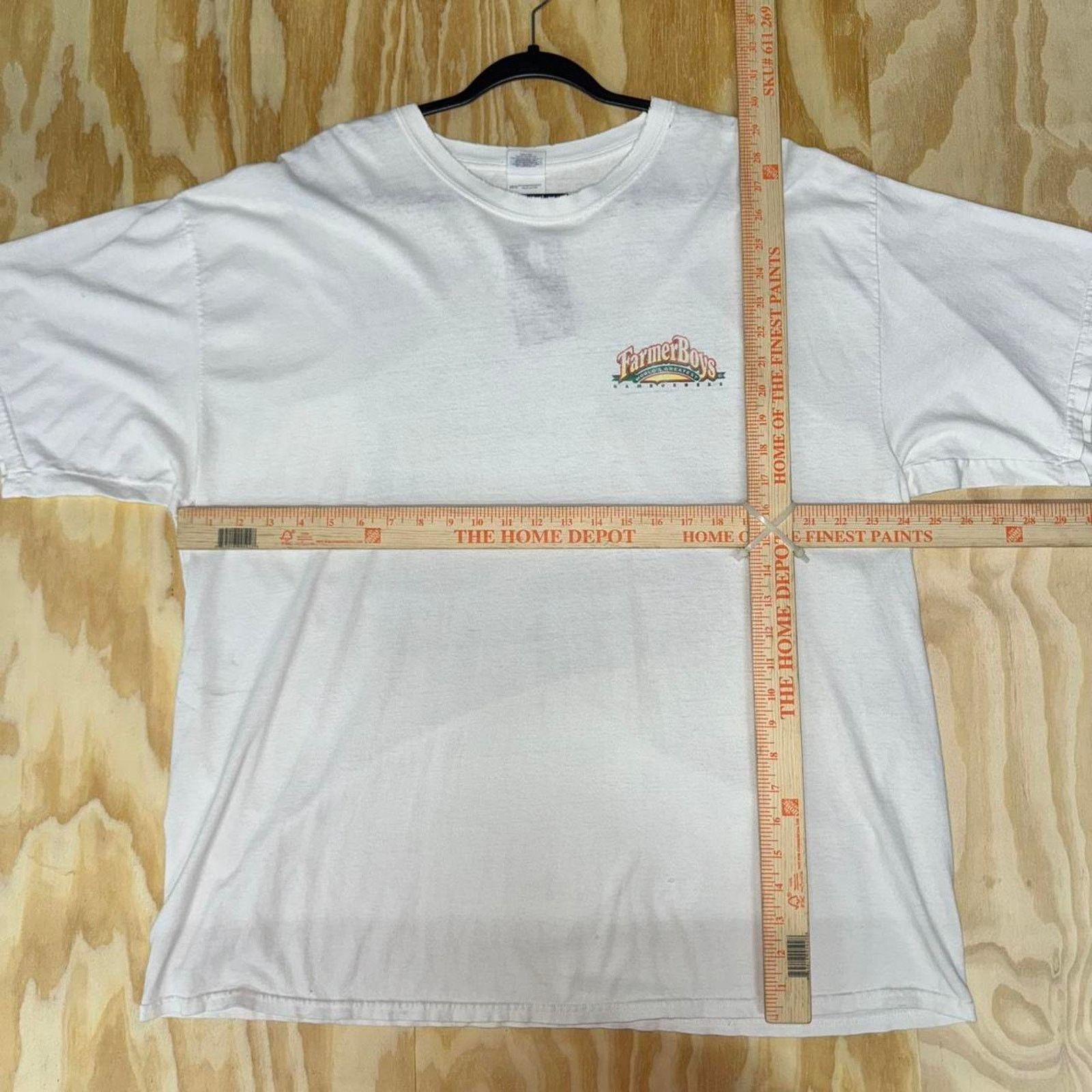 Gildan Vintage y2k farmer boys hamburger joint 2000s t-shirt Size US XXL / EU 58 / 5 - 3 Thumbnail