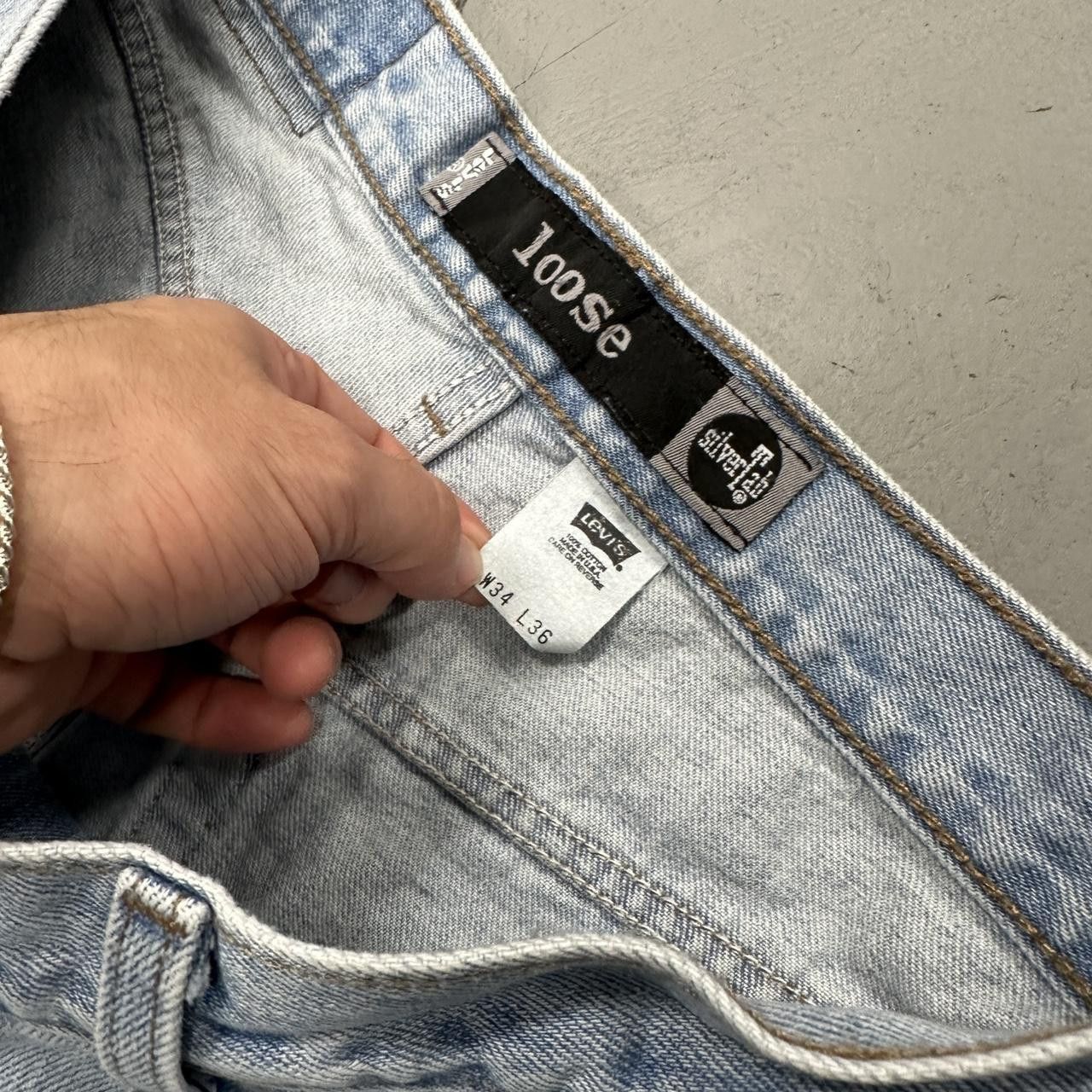 Levi's Y2K Levi’s SilverTab Faded Blue Loose Baggy Jeans 32 x 34 Size US 32 / EU 48 - 2 Thumbnail