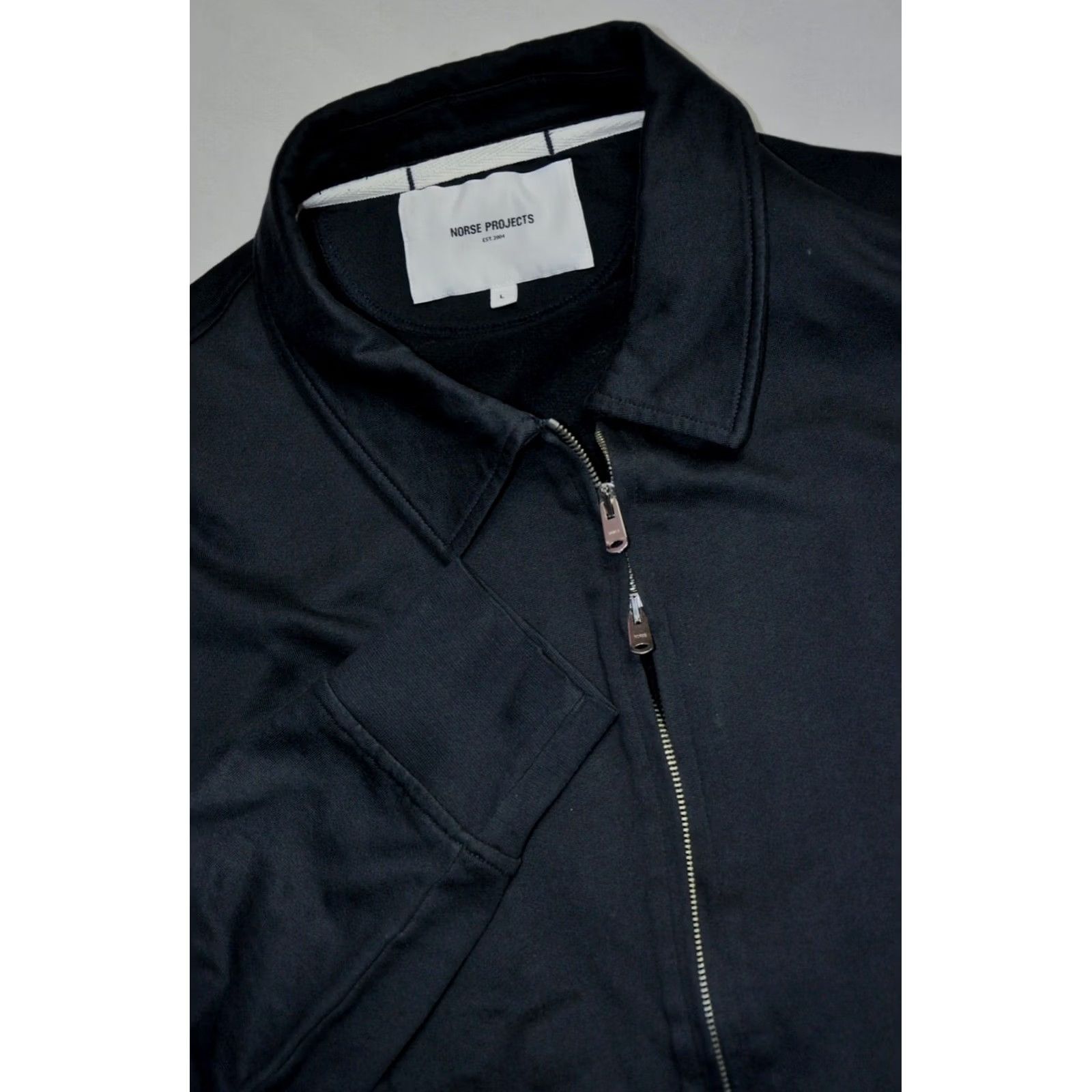 Norse Projects Norse Projects Andreas Track Men's Full Zip Jacket L Blue Size US L / EU 52-54 / 3 - 6 Thumbnail