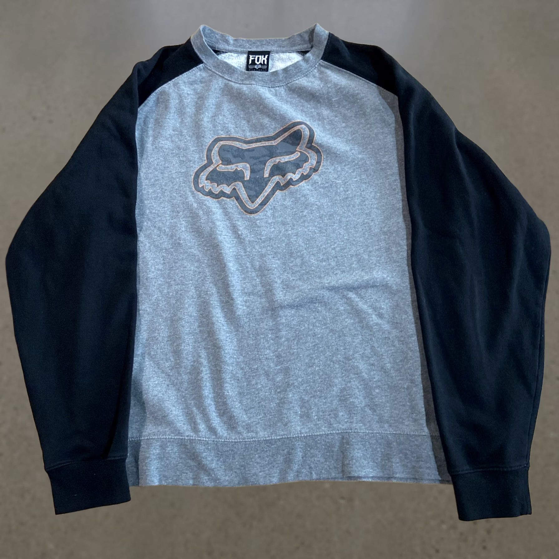 Vintage VINTAGE Fox Moto Sweater Cyber Grunge Goth Skate Gray Mens L Size US L / EU 52-54 / 3 - 1 Thumbnail