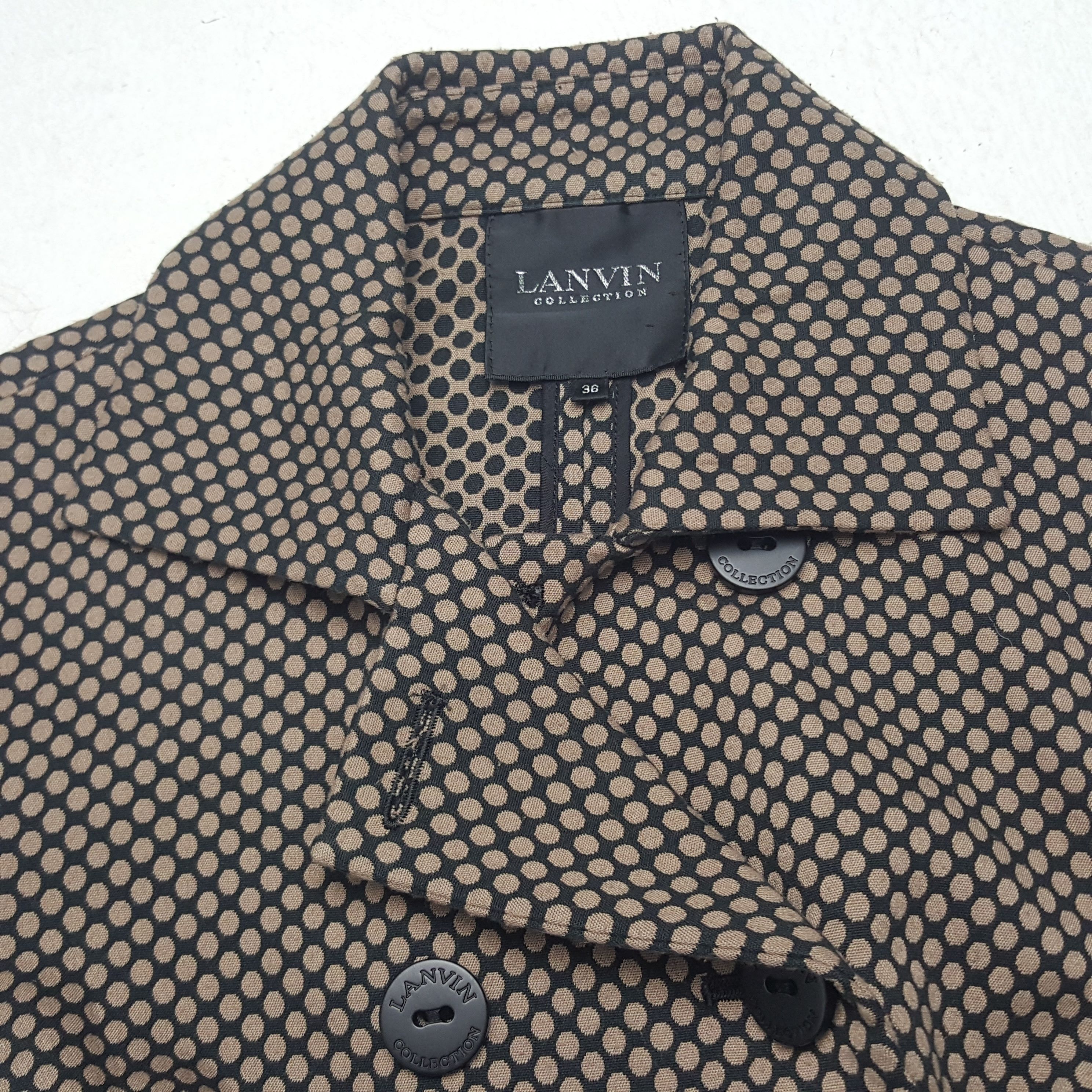 Designer × Lanvin × Vintage Vintage Lanvin Blazer Coat Jacket Size XS / US 0-2 / IT 36-38 - 5 Thumbnail