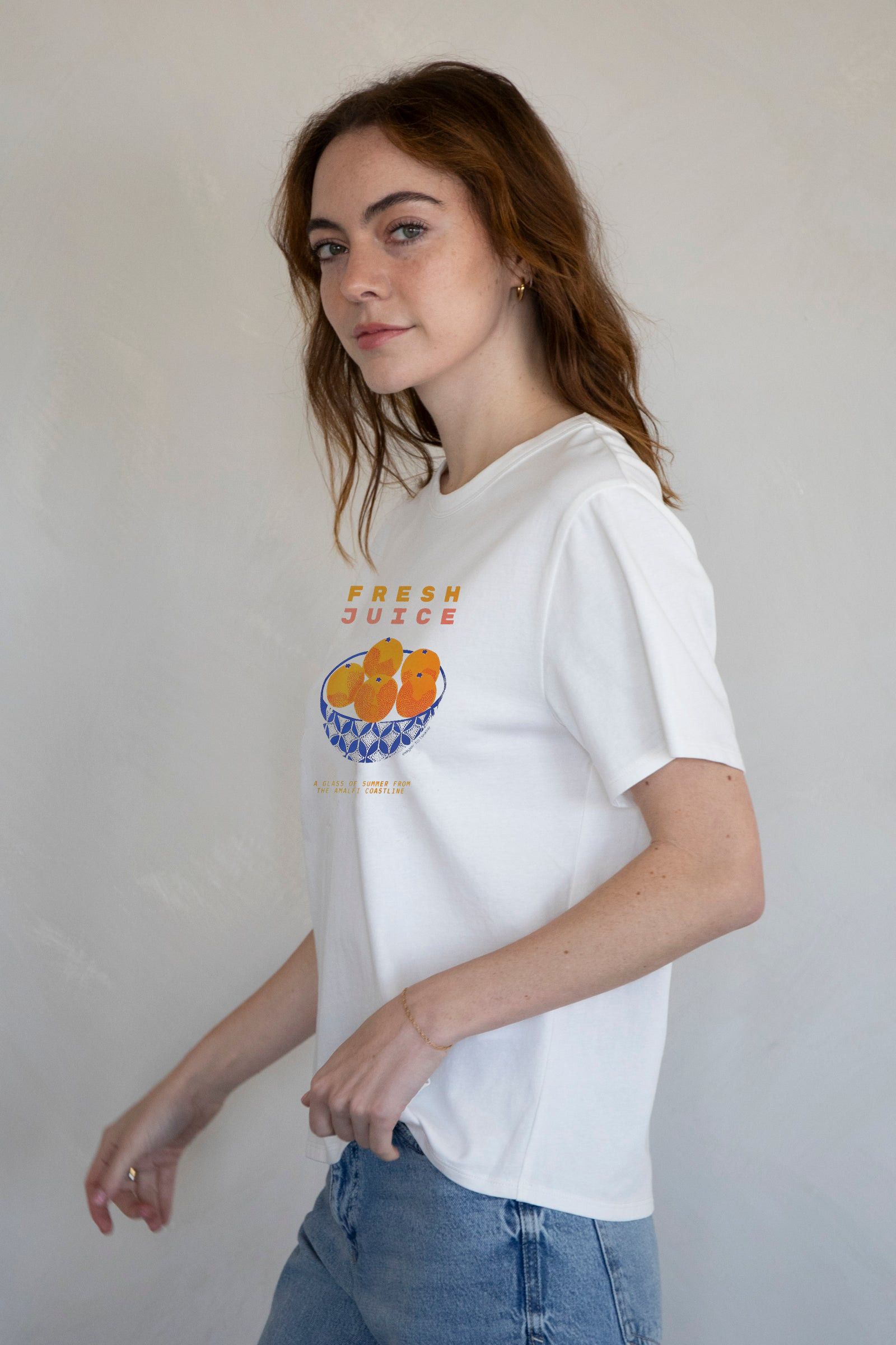 Designer × Vintage Fresh Orange Juice Tee – Zesty Citrus Graphic T-Shirt Size S / US 4 / IT 40 - 3 Thumbnail