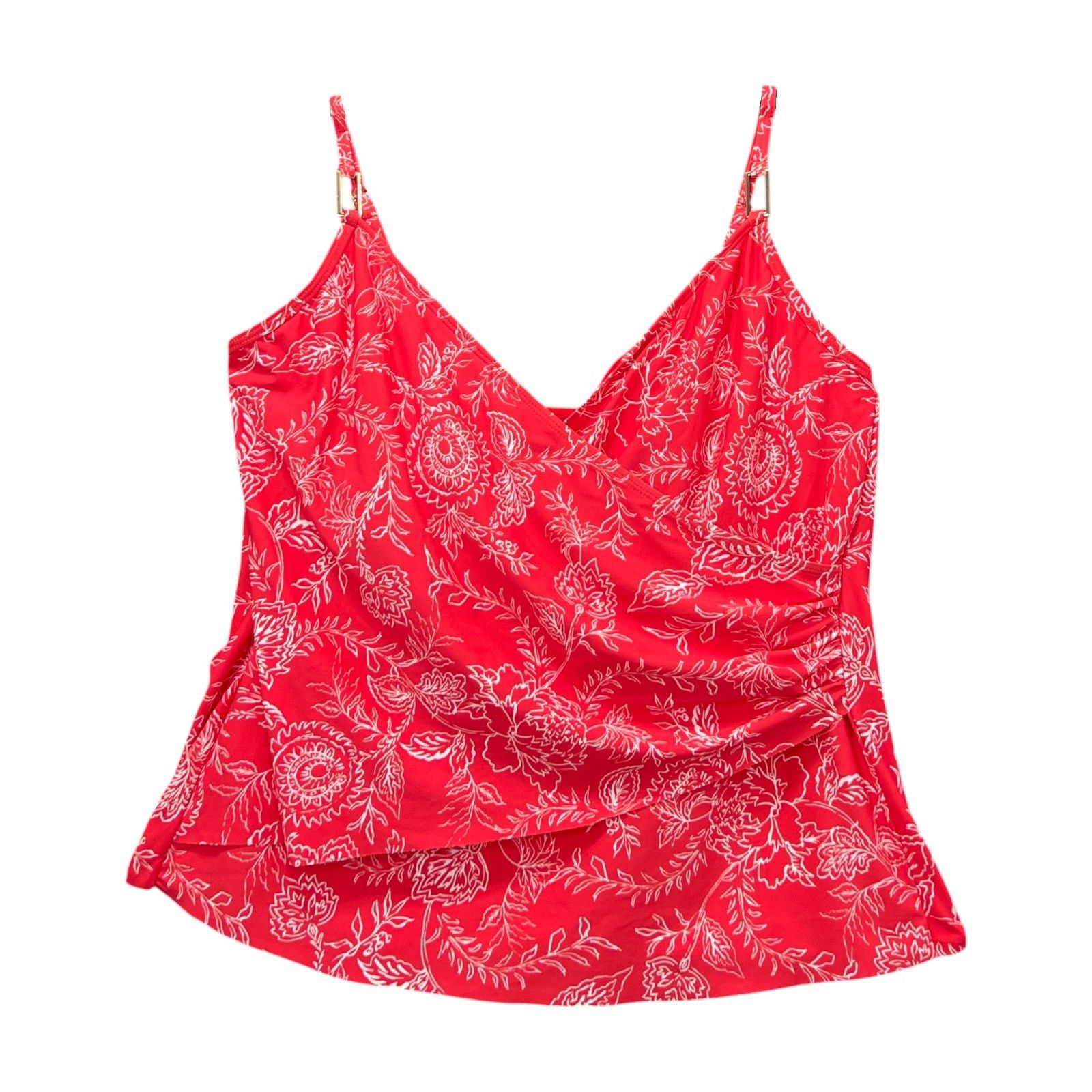 Other Liz Claiborne - Women's Lined Paisley Tankini Swimsuit Top - Size ONE SIZE - 3 Thumbnail