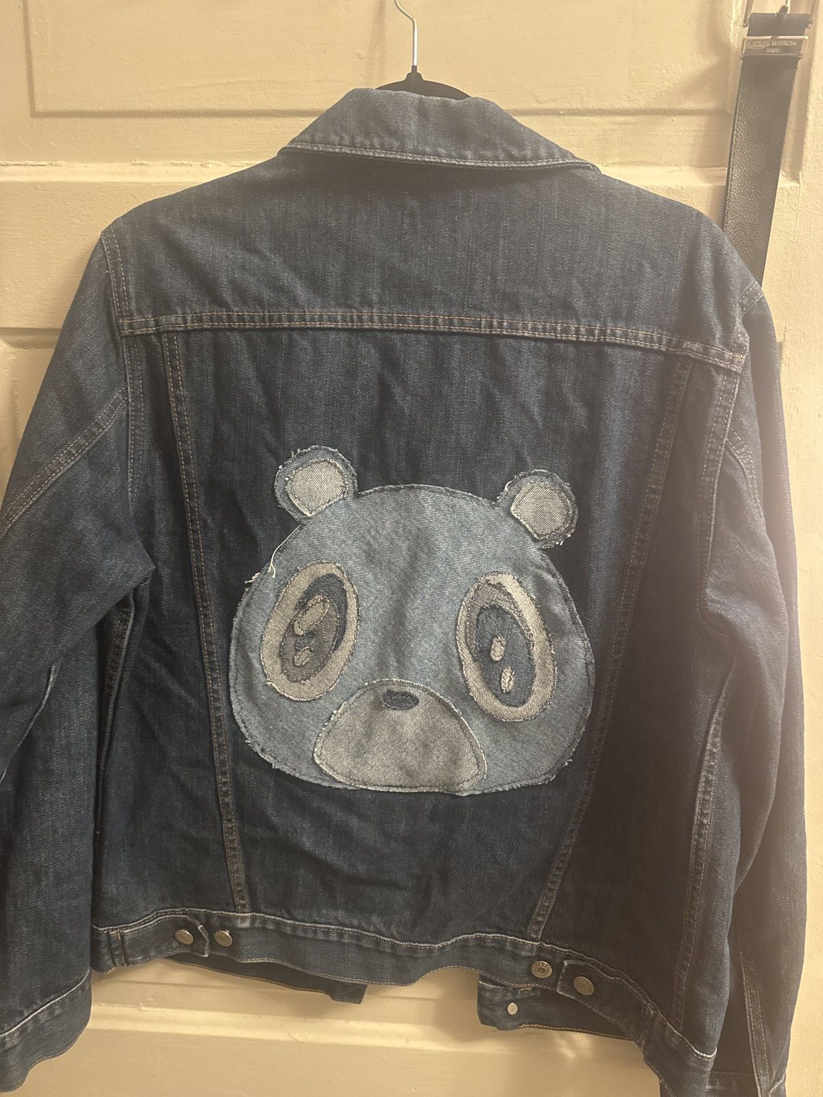 Vintage Artist hand made Murakami Kanye bear denim jacket Size US M / EU 48-50 / 2 - 1 Thumbnail