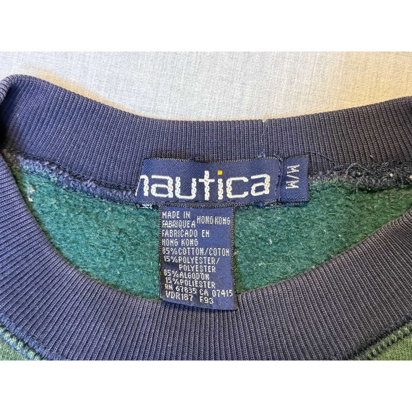 Nautica × Vintage Vintage 90s Nautica Striped Crewneck Sweatshirt Medium Size US M / EU 48-50 / 2 - 3 Thumbnail