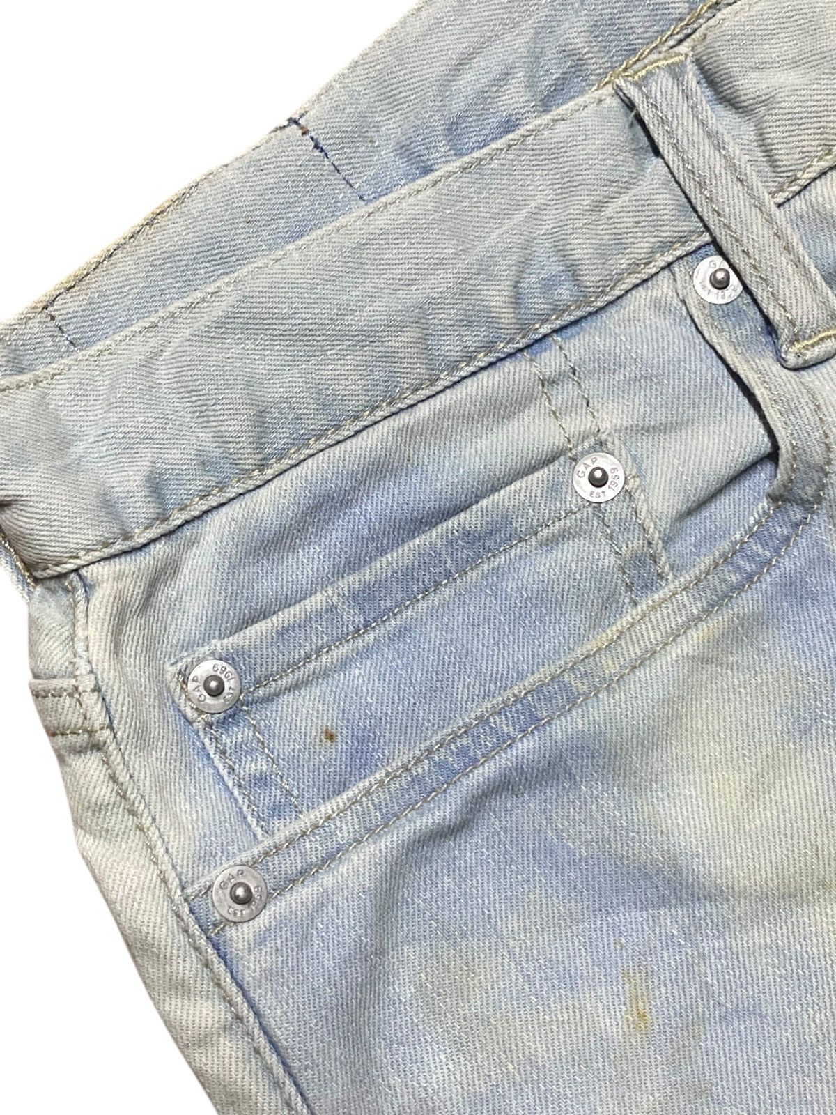 Gap Vintage Gap Denim 1969 Rusty Distressed Slim Soft Jeans Size US 32 / EU 48 - 9 Thumbnail