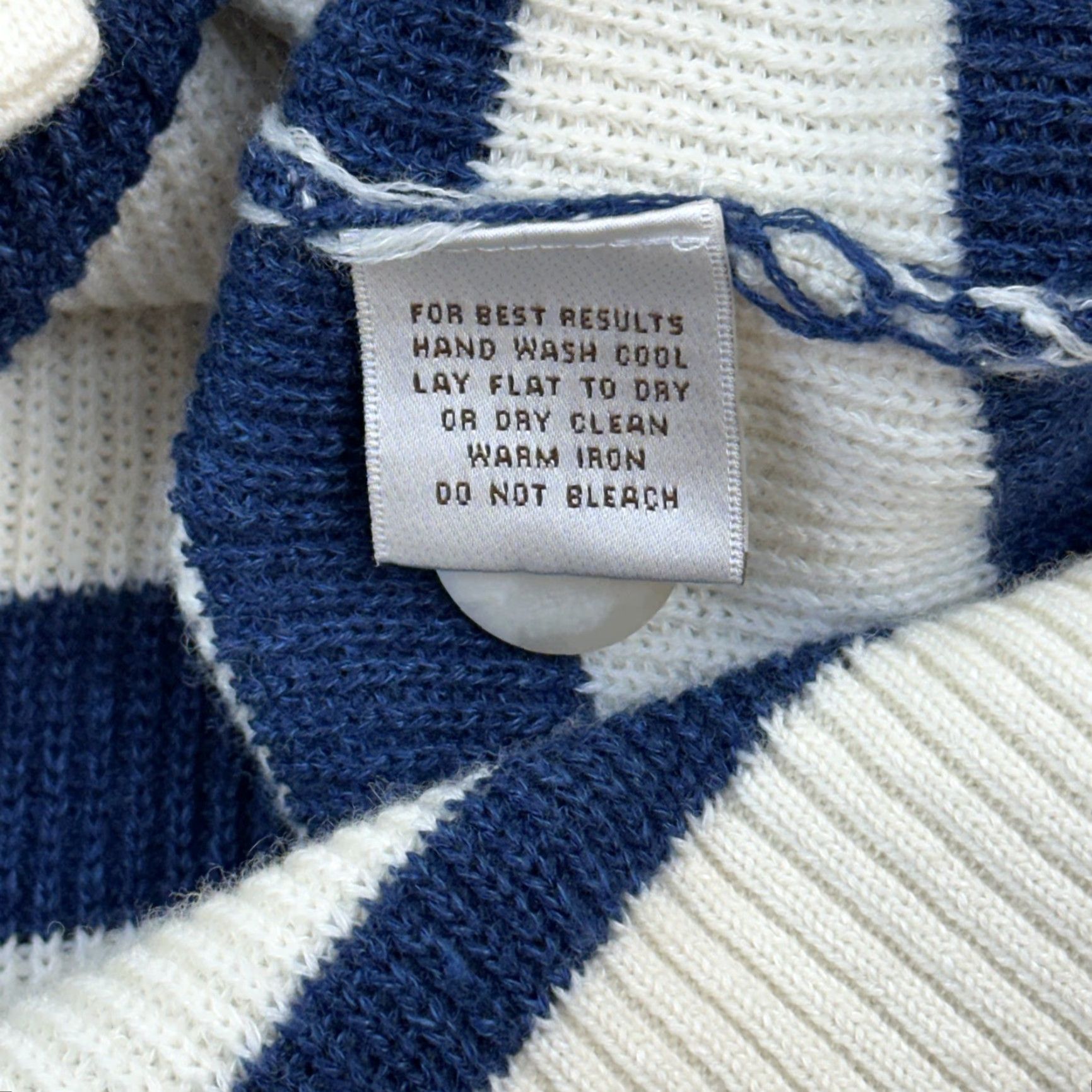 Peter Millar VINTAGE Peter Millar Sweater Mens Large Striped Crown Cool Wool Linen Merino Cardigan Size US L / EU 52-54 / 3 - 7 Thumbnail