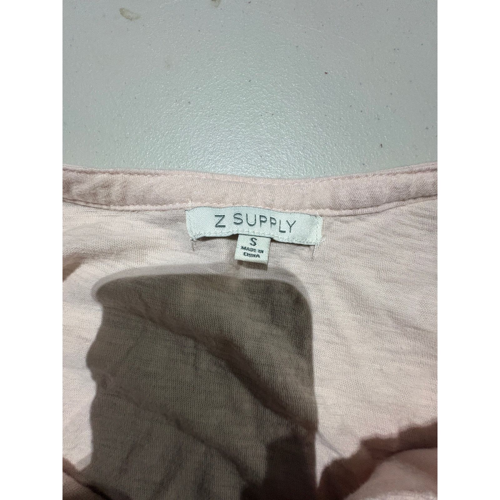 Z Supply Z Supply Women’s Small Light Pink Ruffle Sleeve Top Casual Size S / US 4 / IT 40 - 3 Thumbnail