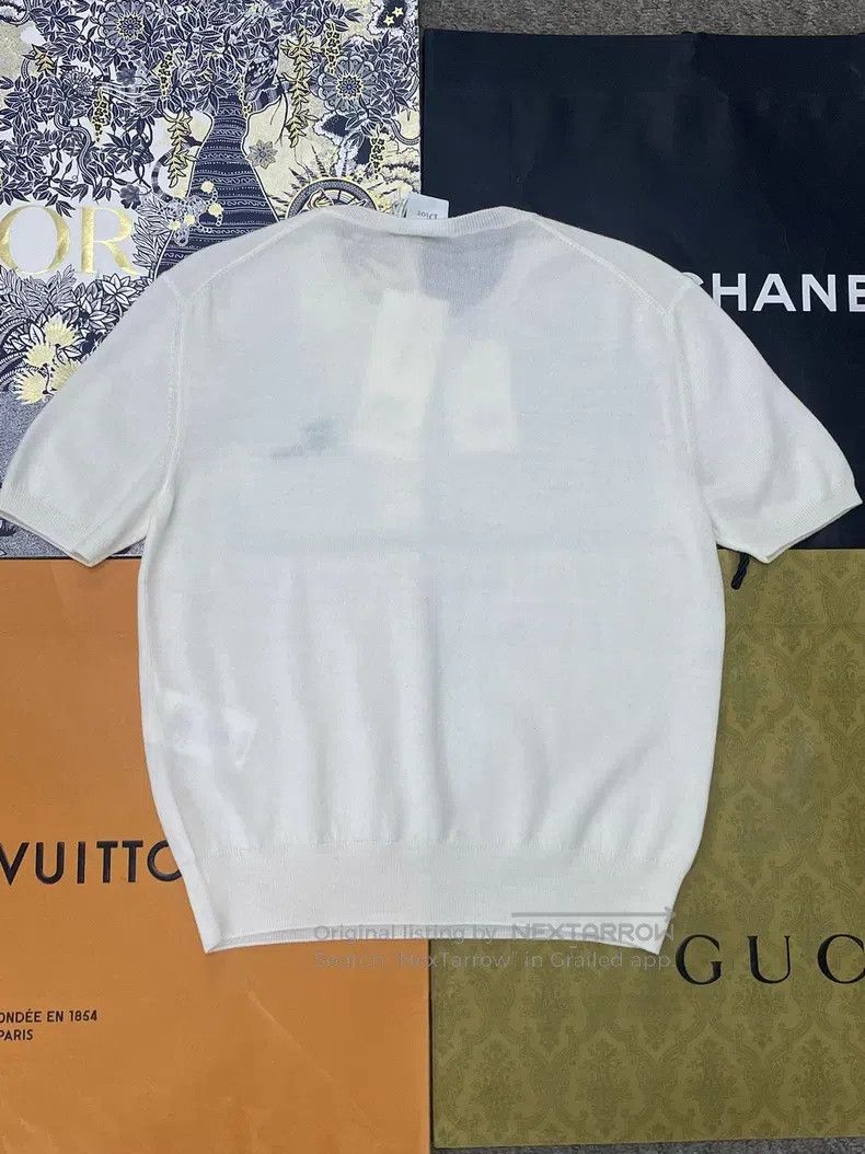Dior Dior 26 Spring and Summer New White Clover Embroidered Kni Size S / US 4 / IT 40 - 3 Thumbnail