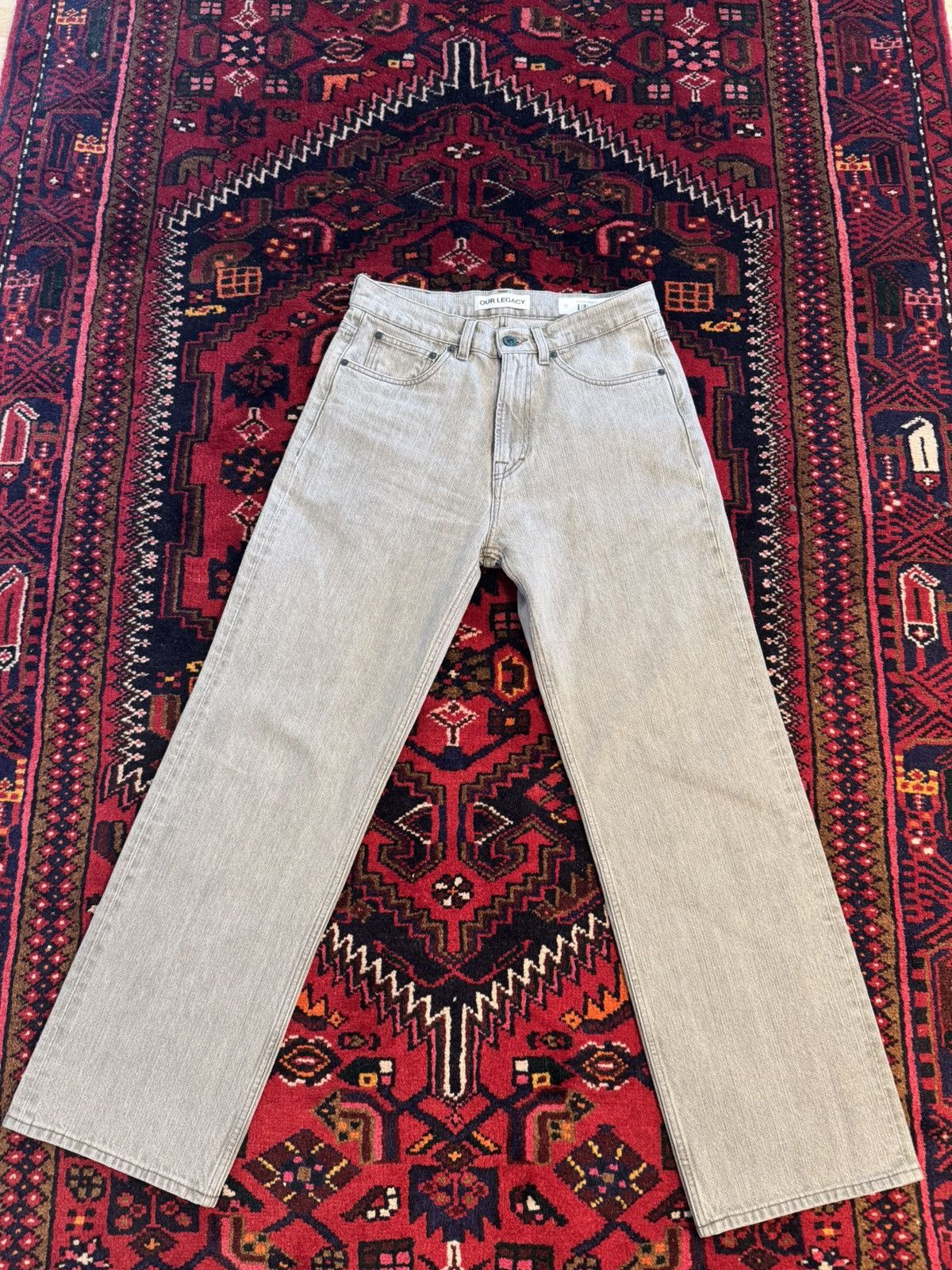 Our Legacy Our Legacy Third Cut ”Concrete Chain Twill” Size US 29 - 1 Thumbnail