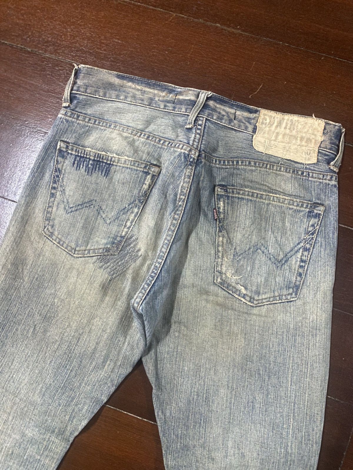 Edwin EDWIN EXCLUSIVE VINTAGE XV JEANS bootcut wide leg rework Size US 33 - 13 Thumbnail