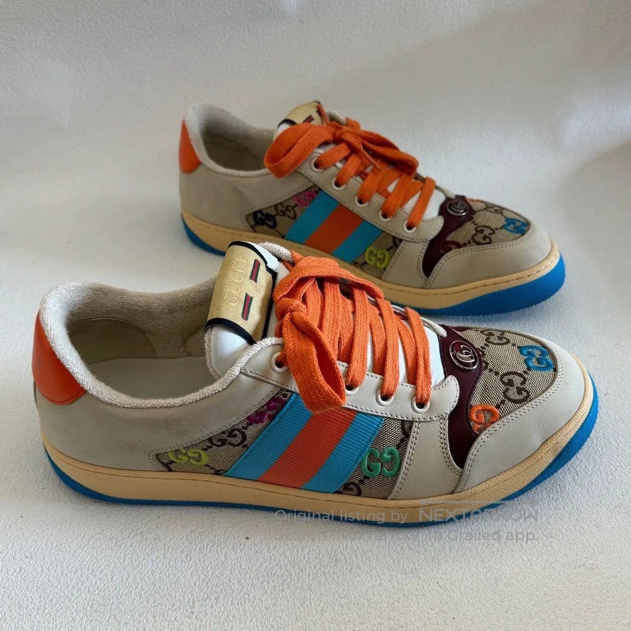 Gucci gucci screener low-top sneakers for men. Size US 9 / EU 42 - 3 Thumbnail