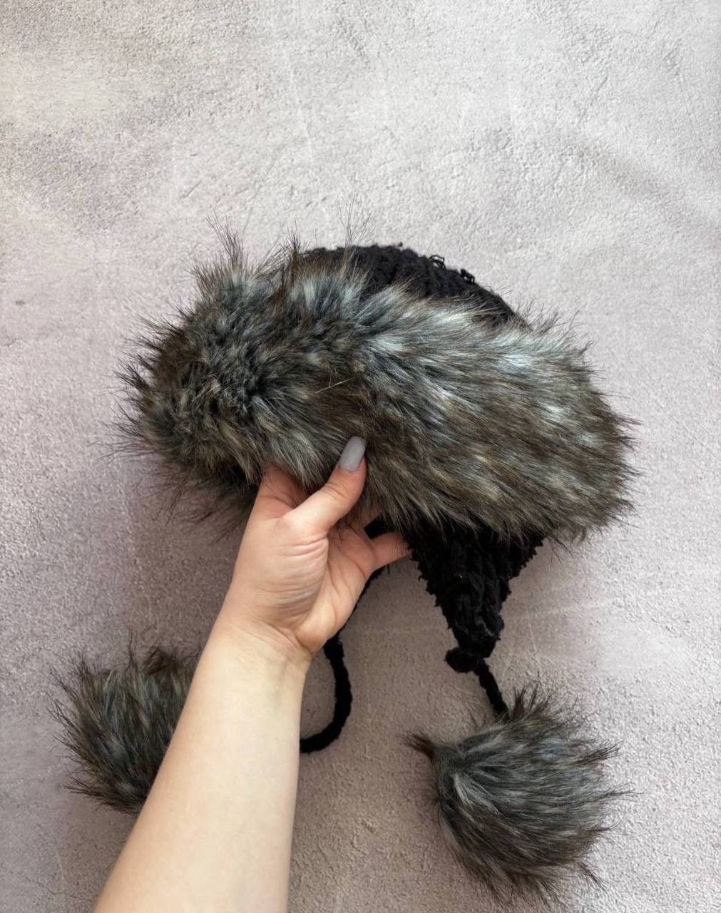 Vintage Ushanka Kanye West style Fur LGG style hat Size ONE SIZE - 1 Thumbnail