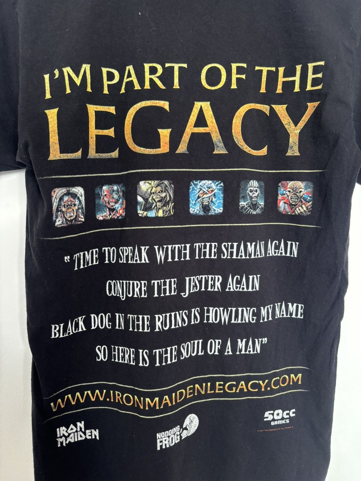 Iron Maiden Iron Maiden Legacy of the Beast Graphic Band T Shirt Black S Size US S / EU 44-46 / 1 - 7 Thumbnail