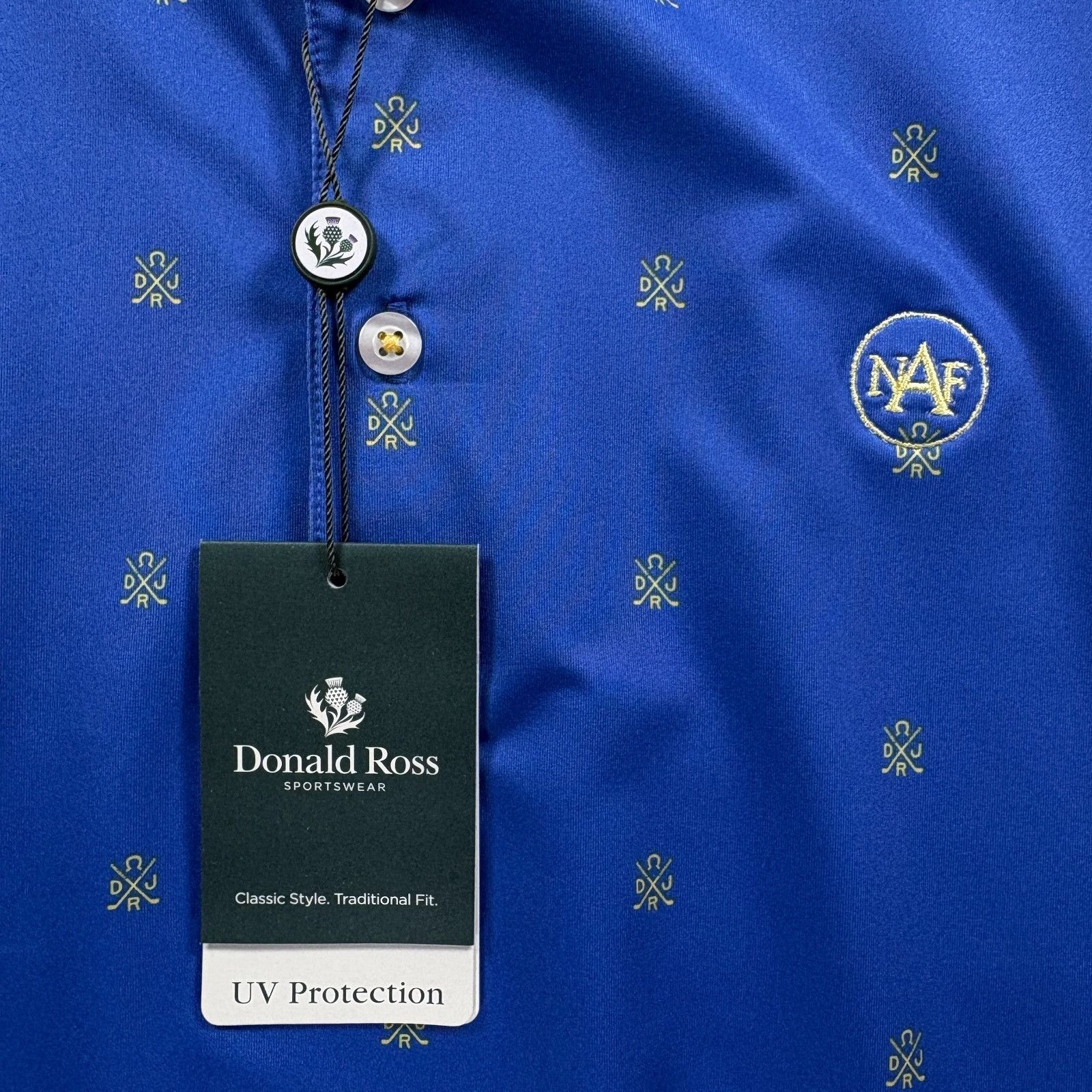 Donald Ross Donald Ross Canton Golf Polo Mens Medium Blue NAF UV Protect Size US M / EU 48-50 / 2 - 4 Thumbnail