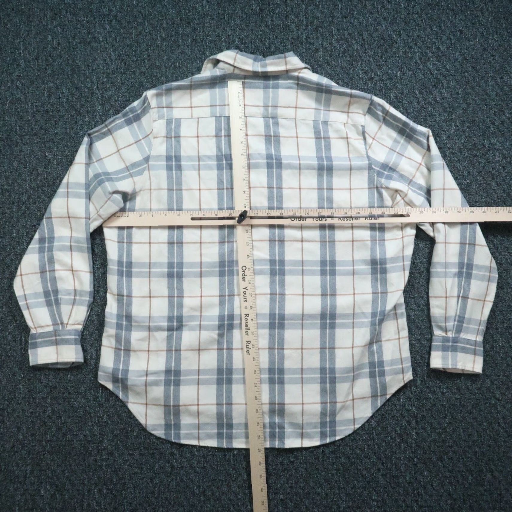 Frank & Eileen Frank Eileen Shirt Women Large Gray Plaid Long Sleeve Button Relaxed Size L / US 10 / IT 46 - 6 Thumbnail