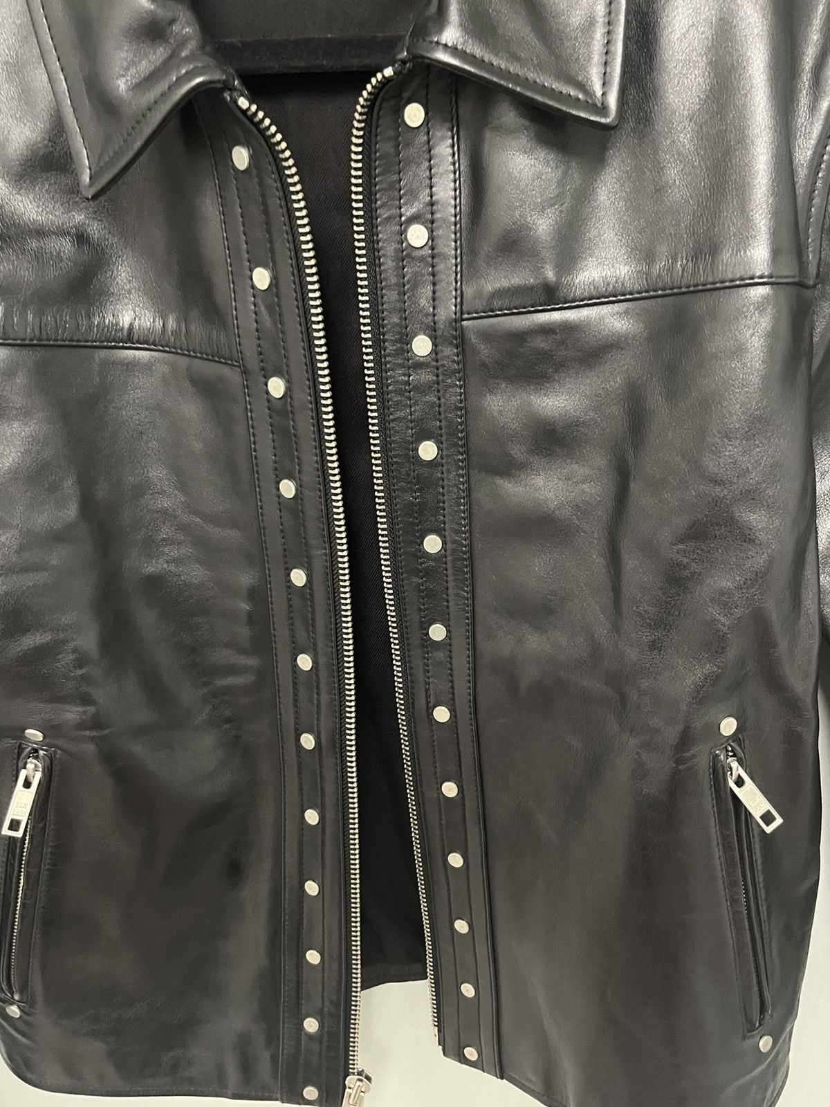 Blk Dnm Studded Leather Jacket. Medium Size US M / EU 48-50 / 2 - 10 Thumbnail