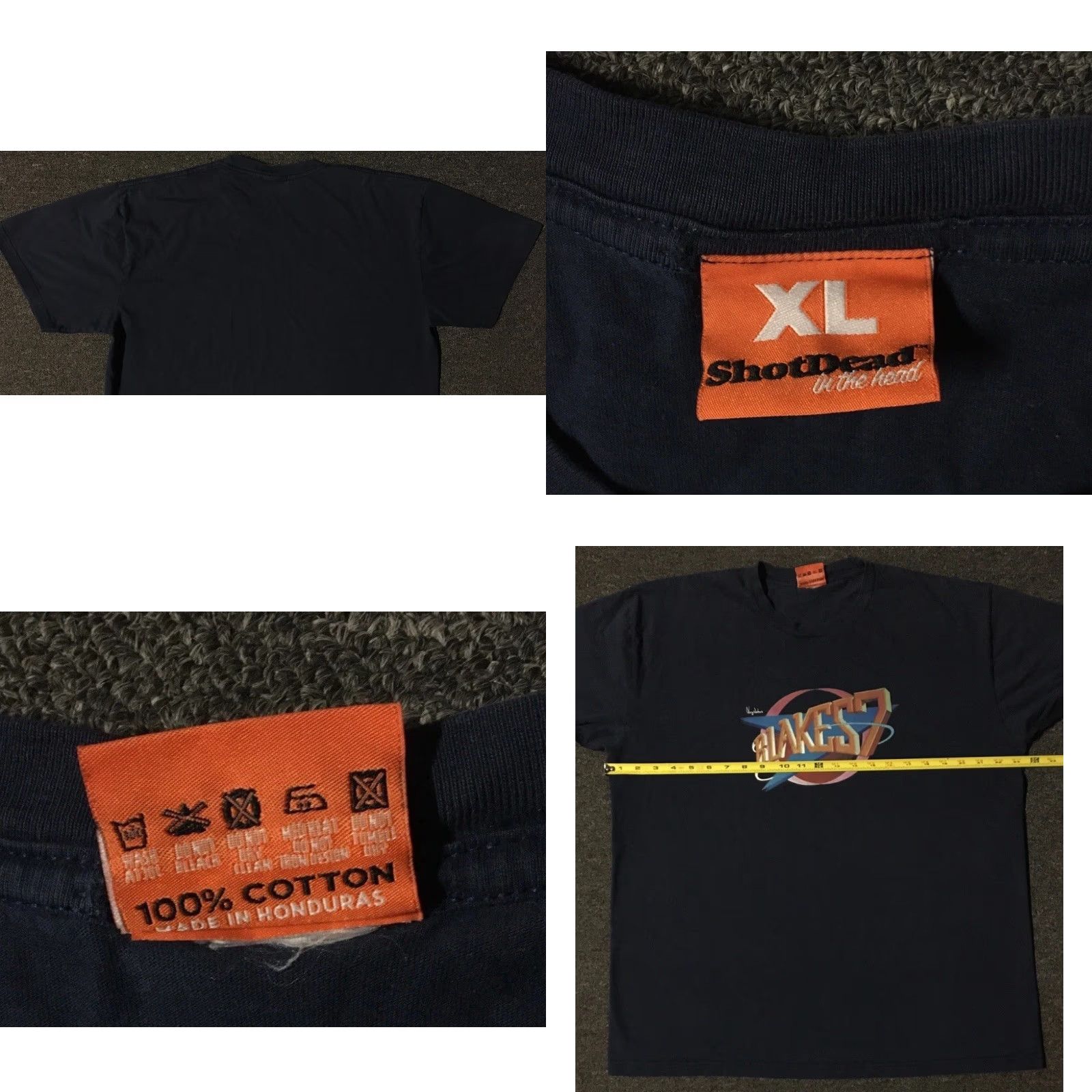 Vintage VINTAGE Blakes 7 Shirt XL Blue Graphic Tee TV Movie 80s 90s Space Alien Sci Fi The Hundreds Spaceship Men Shirt Size US XL / EU 56 / 4 - 8 Thumbnail