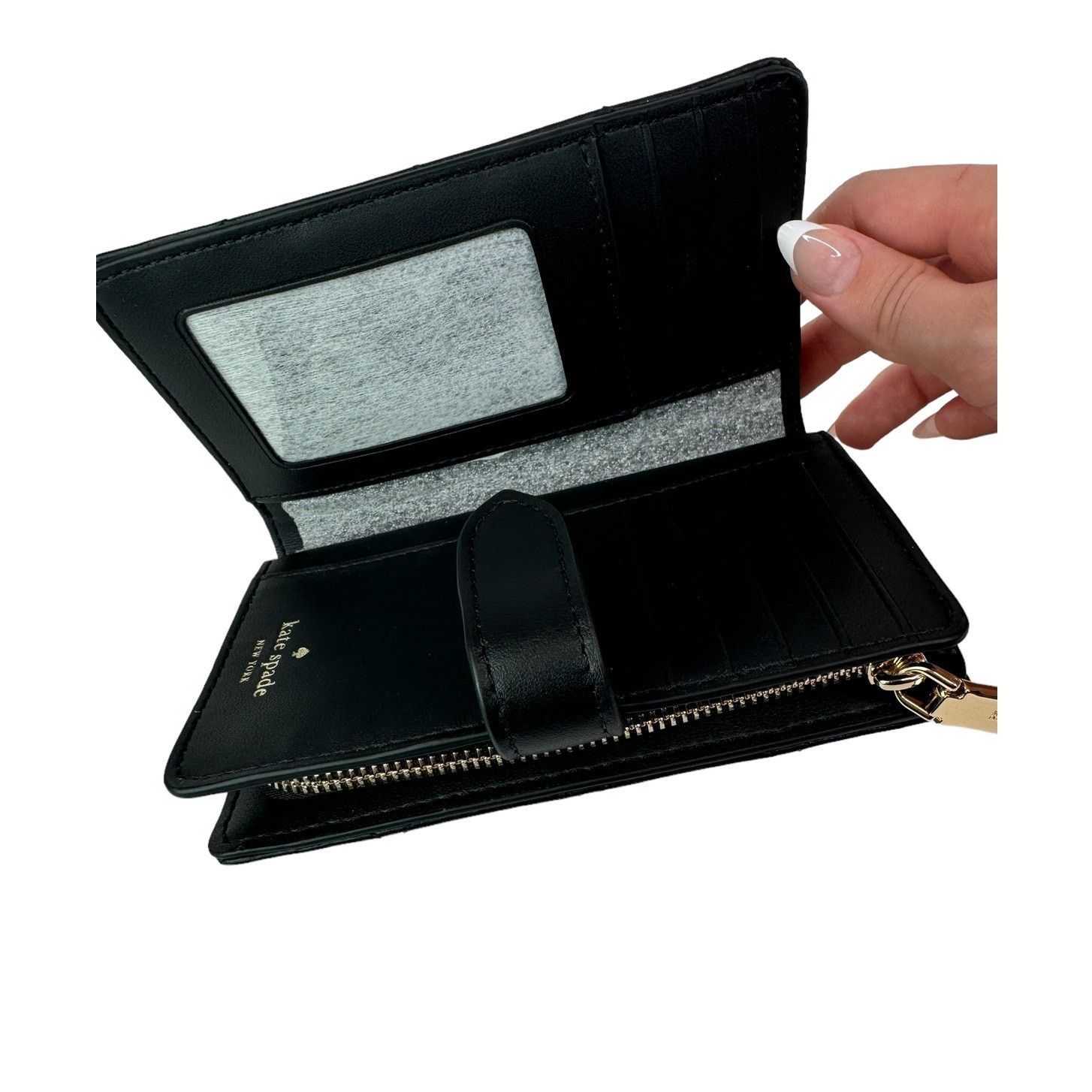 Kate Spade Kate Spade Carey Medium Compact Bifold Wallet black Size ONE SIZE - 2 Thumbnail