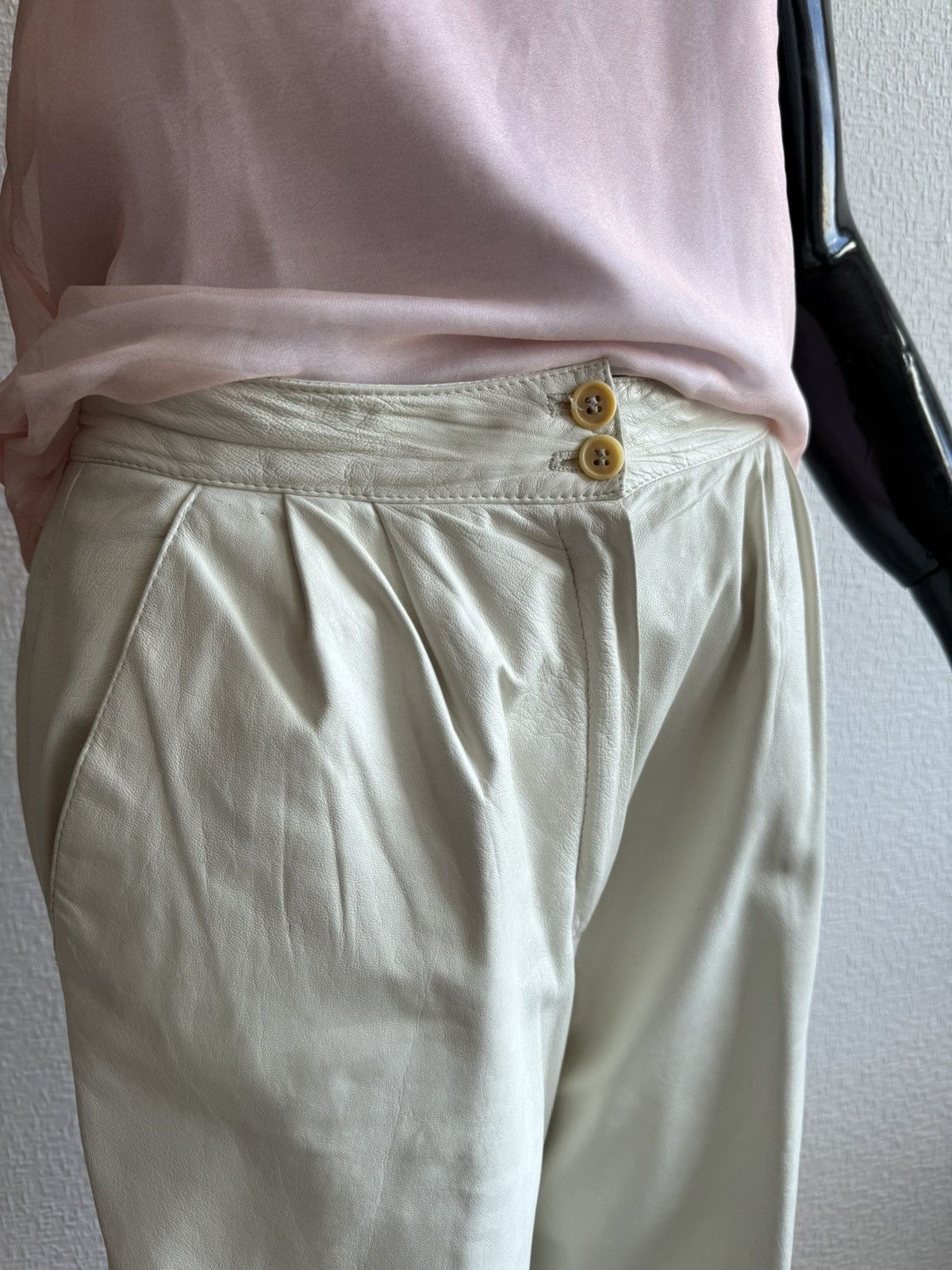 Thierry Mugler 🫨🫨Awesome luxury rare Thierry Mugler leather pants 80-90s Size 32" / US 10 / IT 46 - 7 Thumbnail