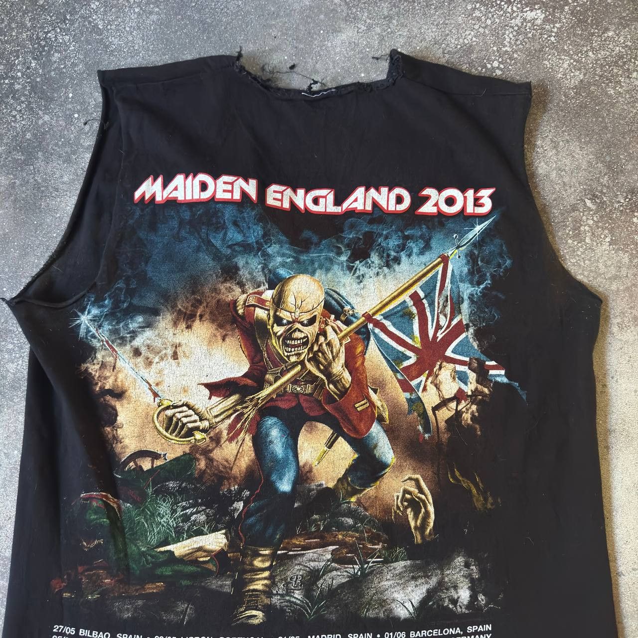 Band Tees × Iron Maiden Iron Maiden Vintage Tour Distressed Tank Top Size US M / EU 48-50 / 2 - 4 Thumbnail