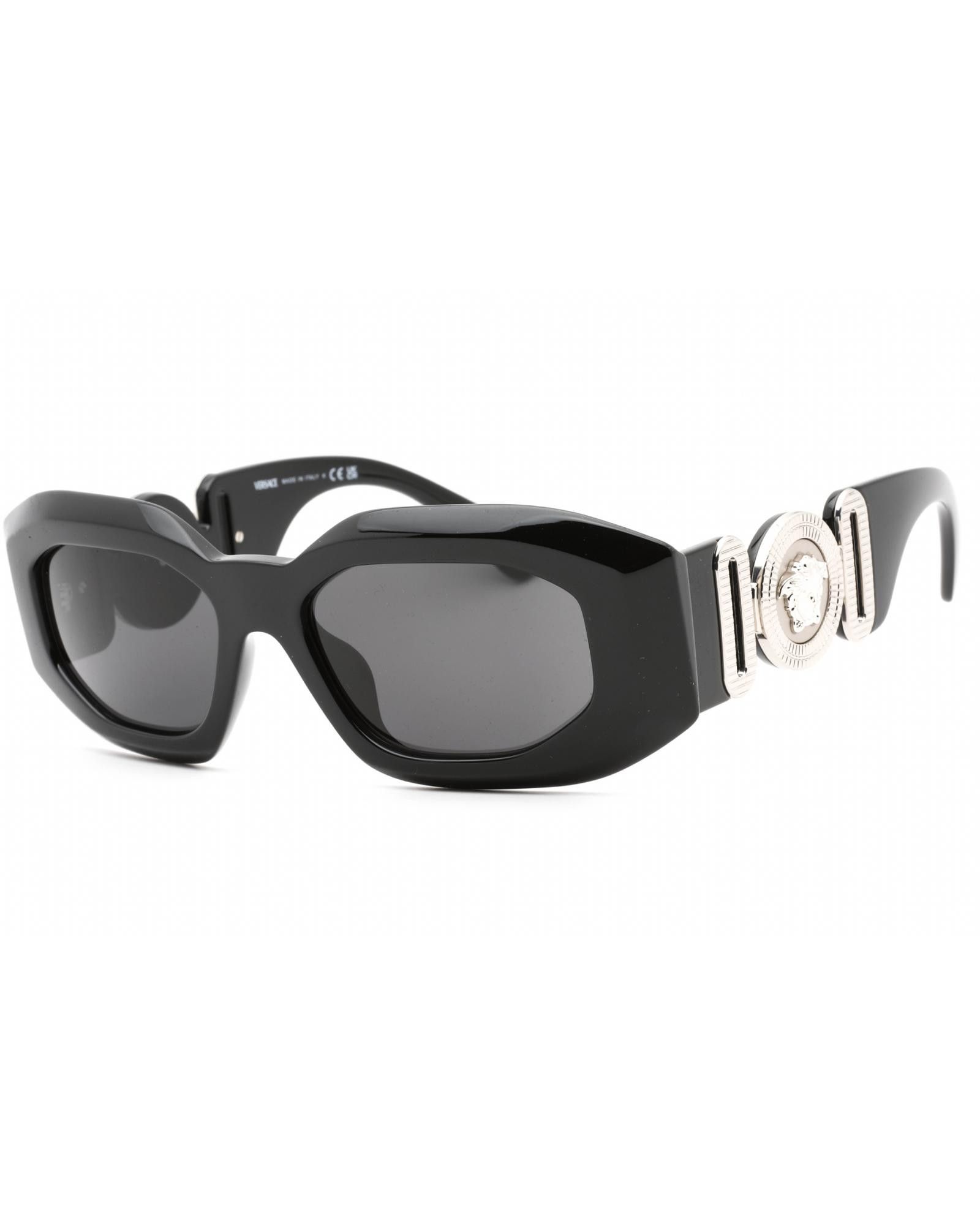 image of Versace 0Ve4425U Sunglasses Black/dark Grey, Women's