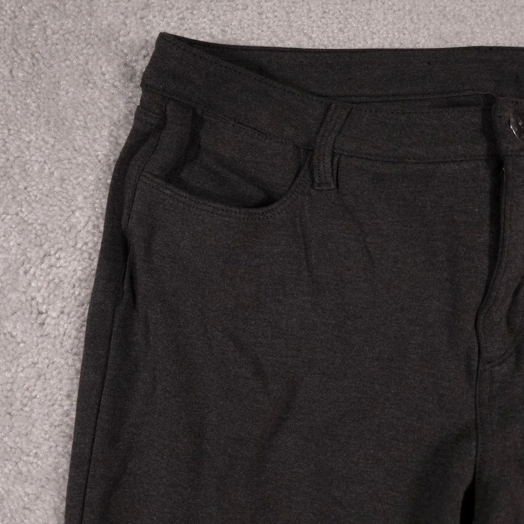 Talbots Talbots Pants Womens Large Charcoal Gray Ponte Skinny 5-Pocket Zip Fly Knit Jeans-Style Size 36" / US 14 / IT 50 - 4 Thumbnail