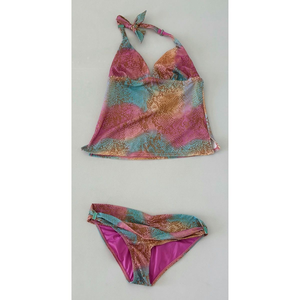 Other Raisins Snakeskin Tankini Top Bottoms Swimwear Set Size S ✨ Size S / US 4 / IT 40 - 4 Thumbnail