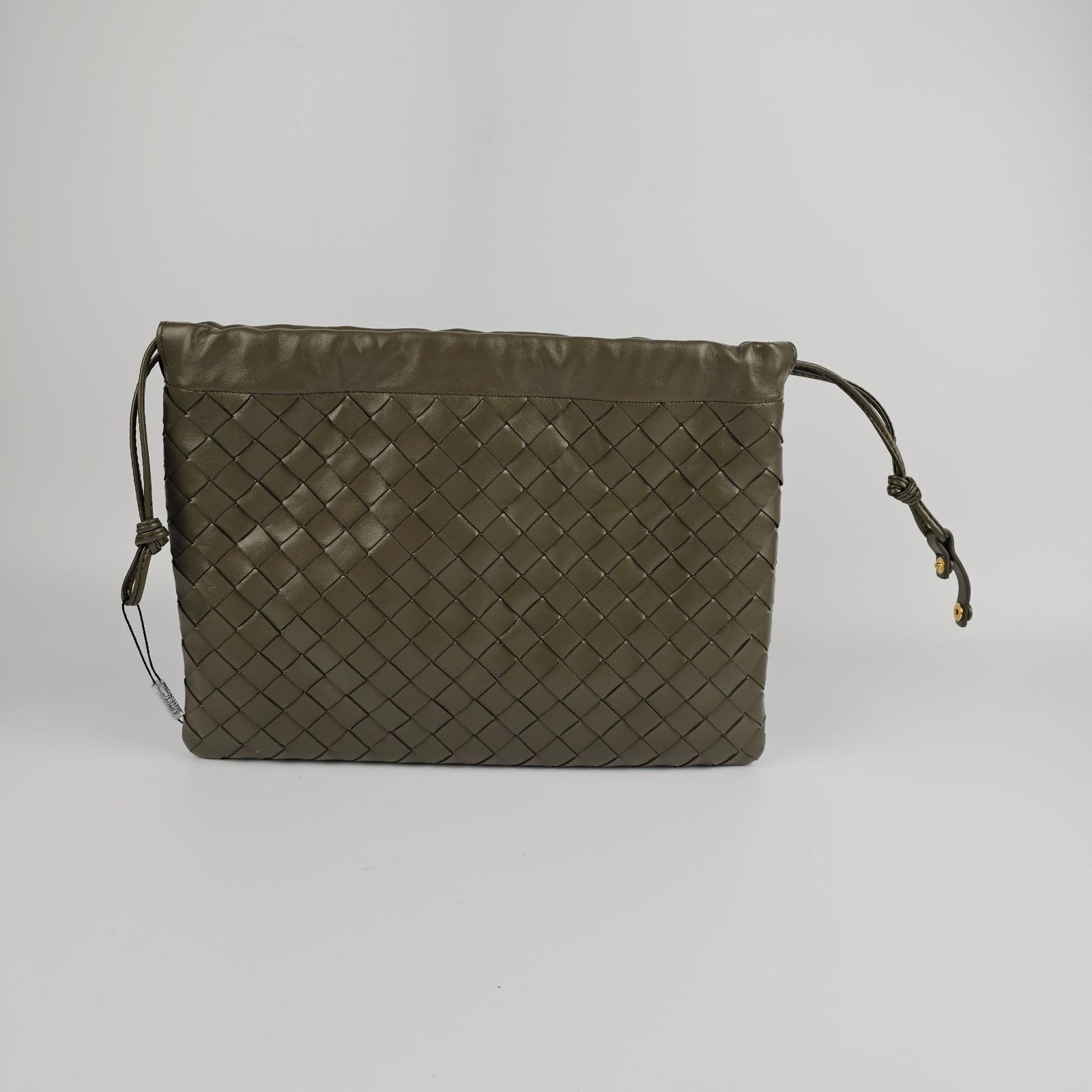 Bottega Veneta BOTTEGA VENETA Dustbag Medium $2600 Cypress Intrecciato Leat Size ONE SIZE - 2 Thumbnail