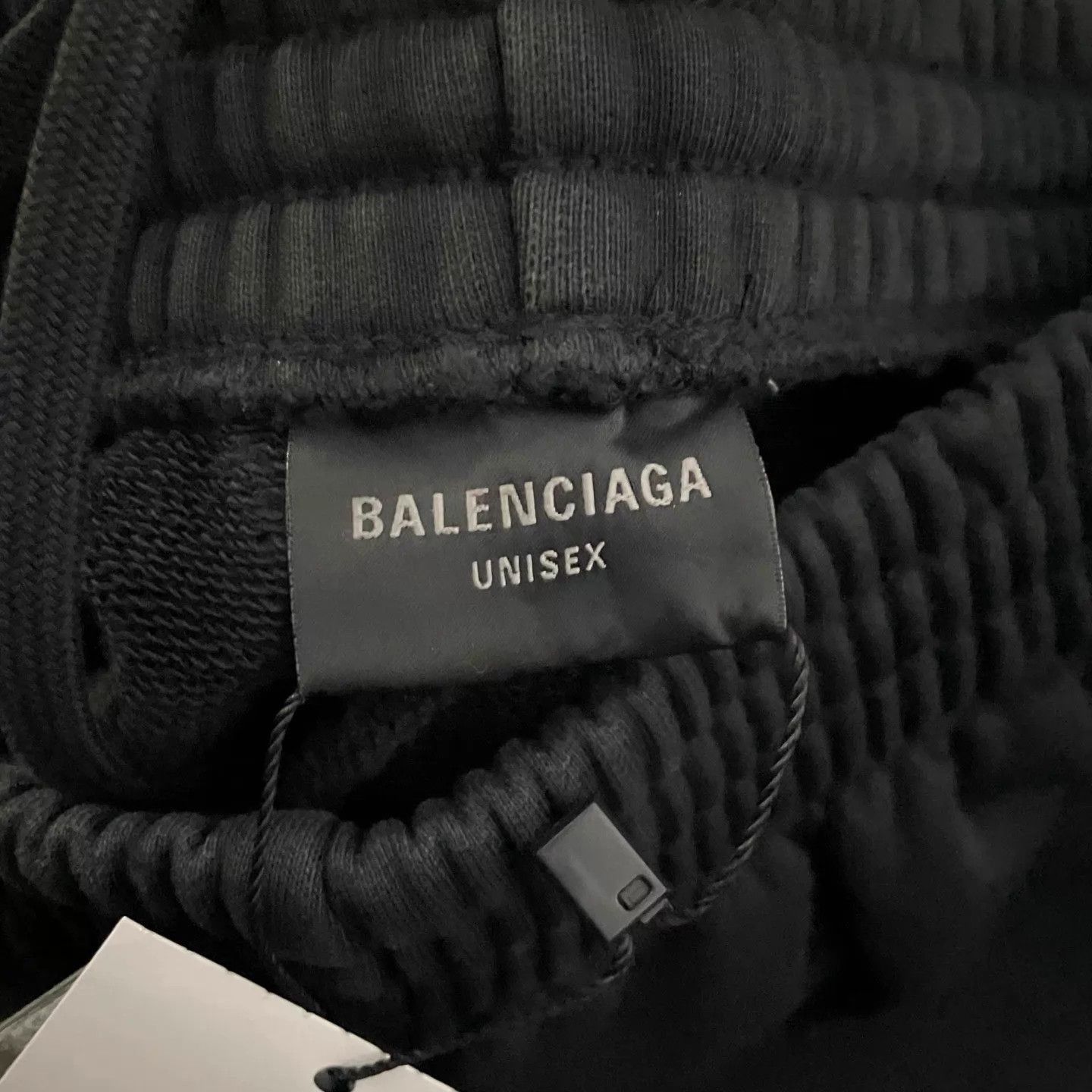 Balenciaga Black Sweatpants with White Logo Size US 30 / EU 46 - 3 Thumbnail