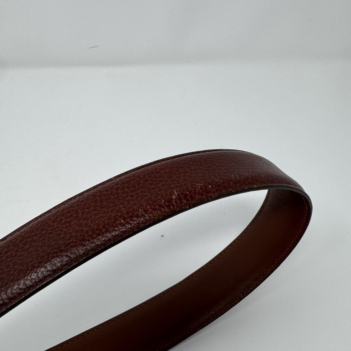 Coach Coach 5952 Sienna Brown Leather Brass Buckle Belt Men's 40 Size 40 - 6 Thumbnail