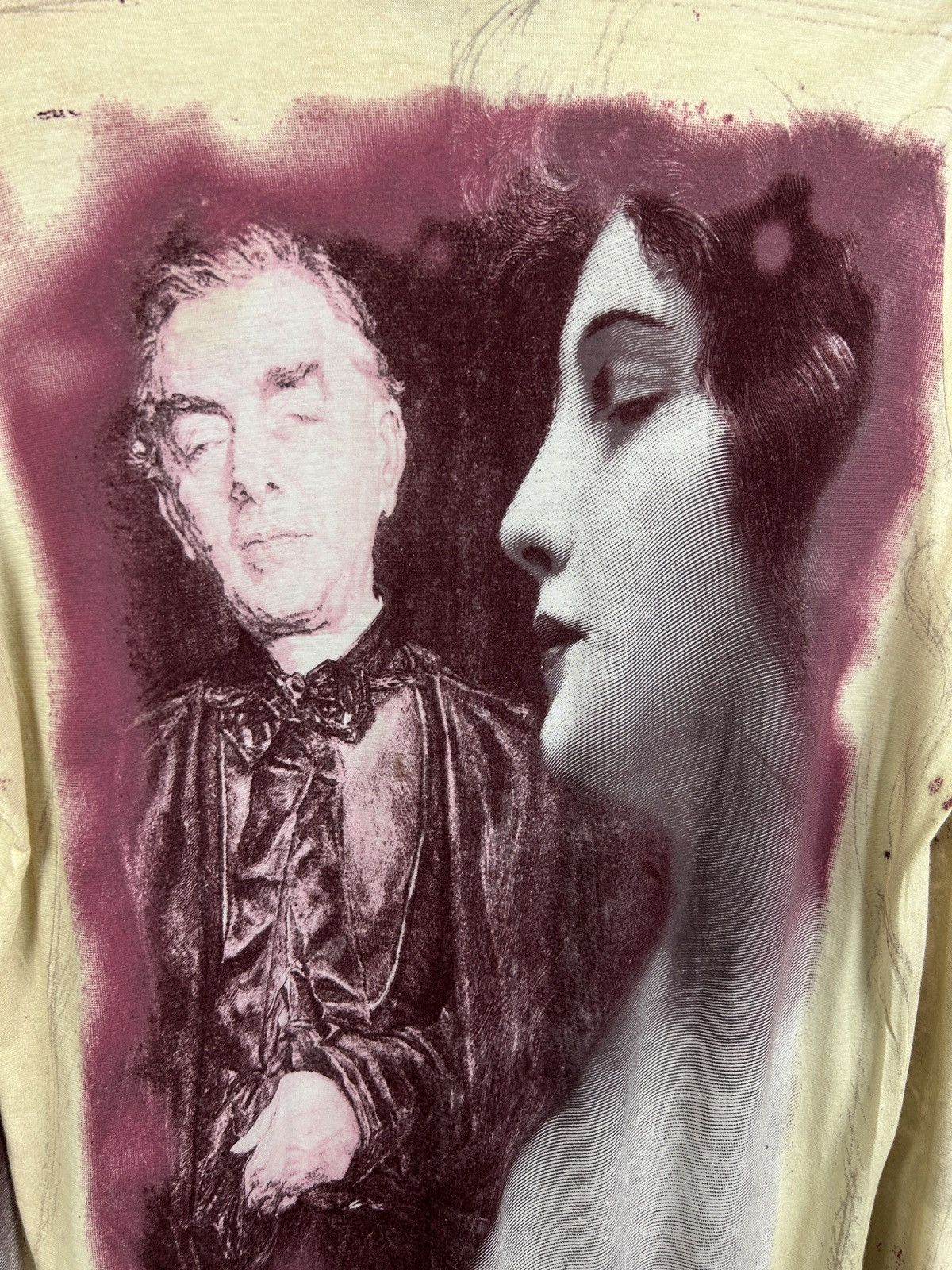 Jean Paul Gaultier Vintage Jean Paul Gaultier Mesh Face Portrait Long Sleeve Size XL / US 12-14 / IT 48-50 - 8 Thumbnail